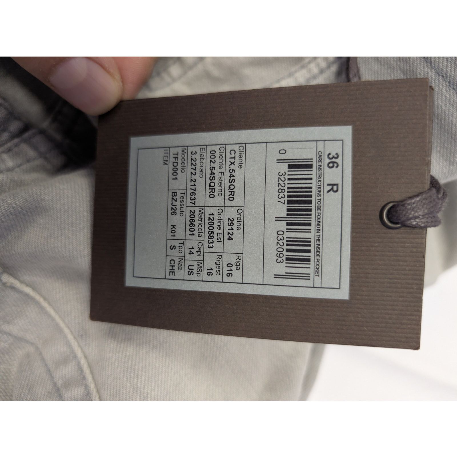 Tom Ford o1rshd1 Slim Fit Denim Jeans in Pale Grey Size US 36 / EU 52 - 22 Thumbnail