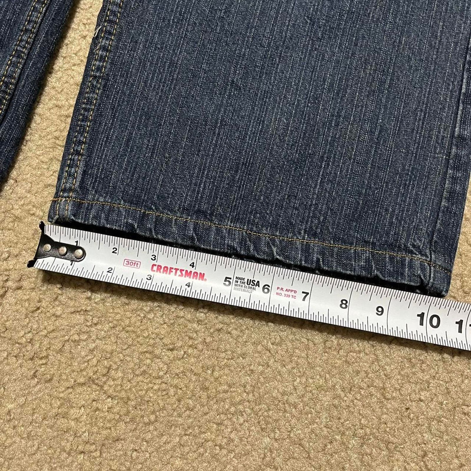 Other Lexen Y2K Baggy Skater Orange Embroidered Jeans 38Wx30L Size US 38 / EU 54 - 6 Thumbnail