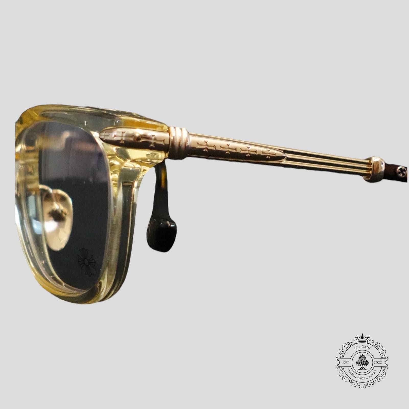 Chrome Hearts Chrome Hearts Titanasluvr Glasses in Tortoise Shell/Gold Size ONE SIZE - 3 Thumbnail