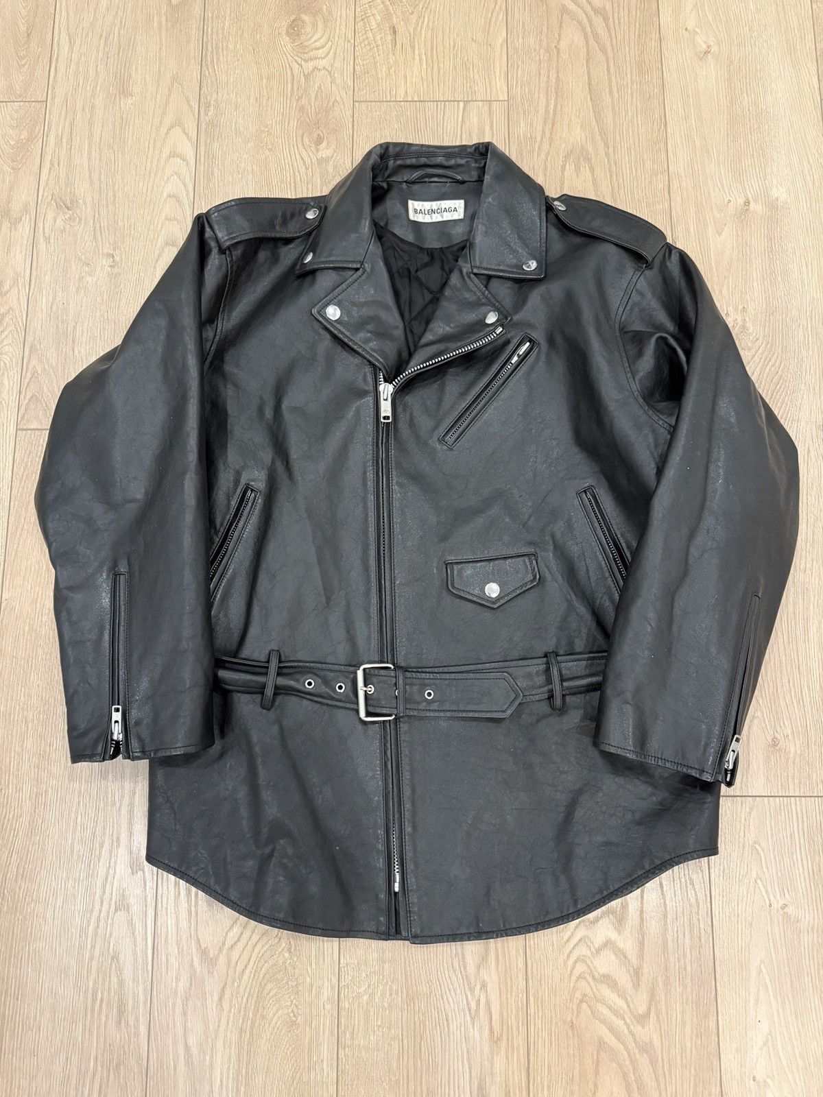 Balenciaga Balenciaga AW18 studded leather jacket | Grailed