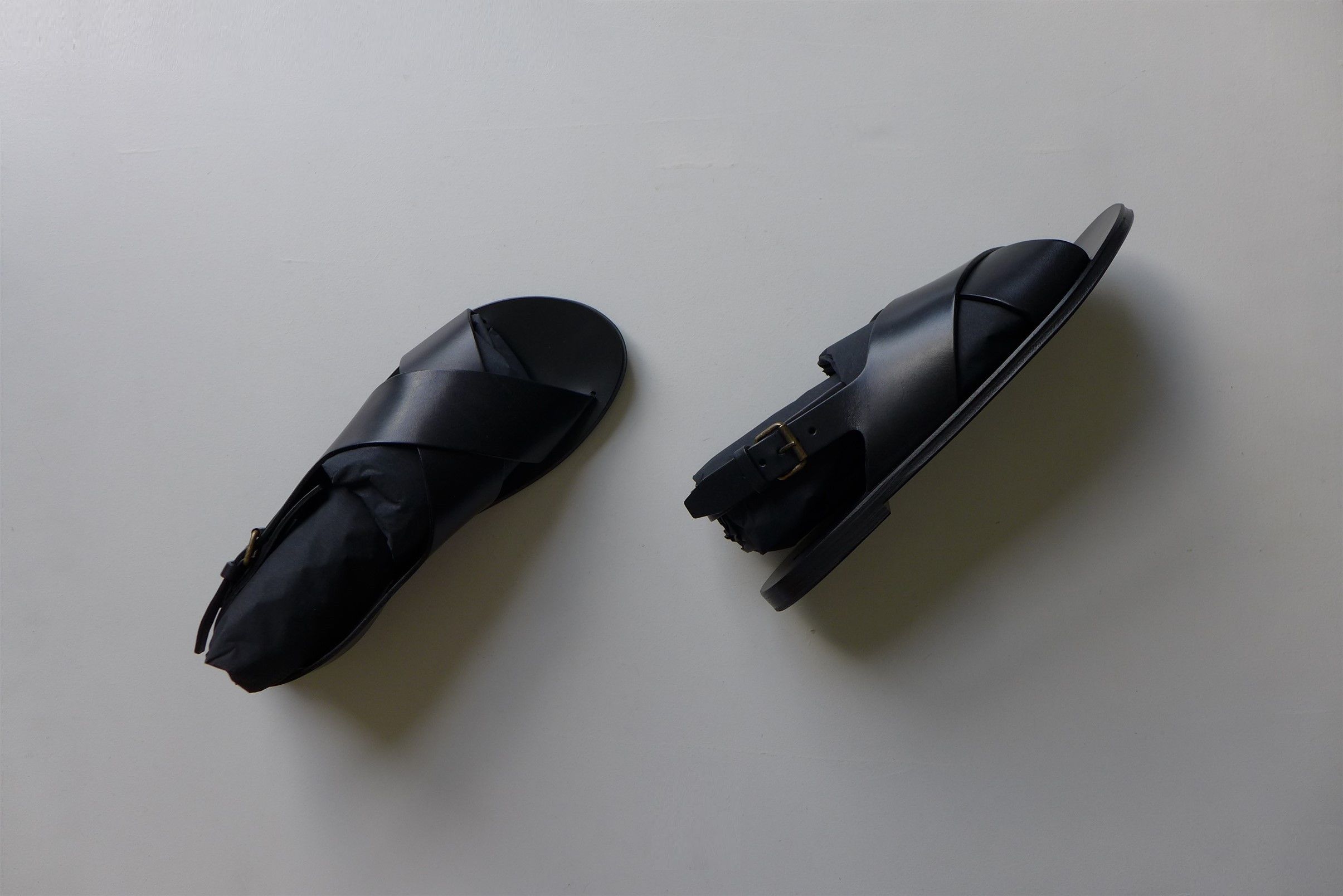 Saint Laurent Paris Saint Laurent Paris Mojave Sandals - Black Calf Leather Size US 8 / EU 41 - 11 Thumbnail
