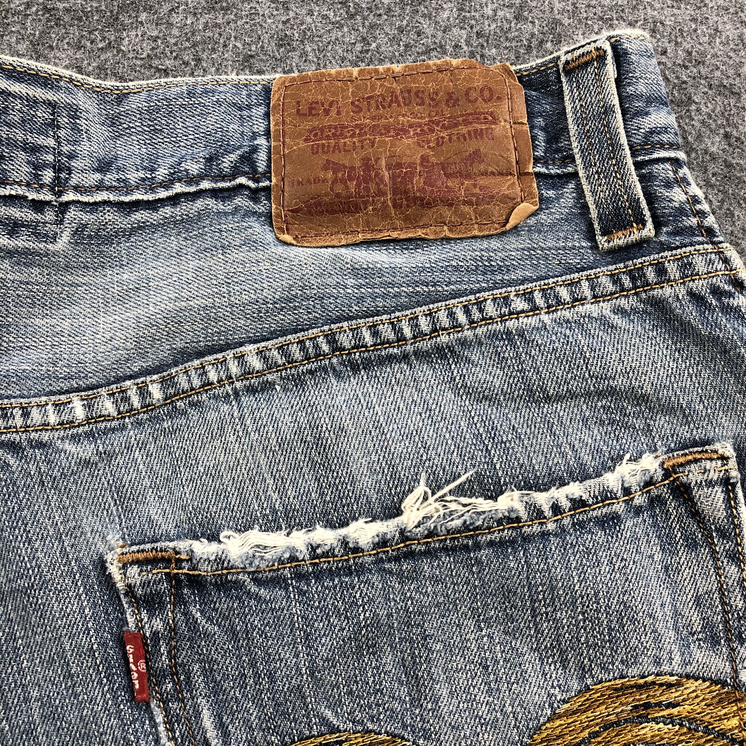 Levi's × Vintage Vintage Distress Levis 569 Jeans-JM1116 Size US 36 / EU 52 - 6 Thumbnail