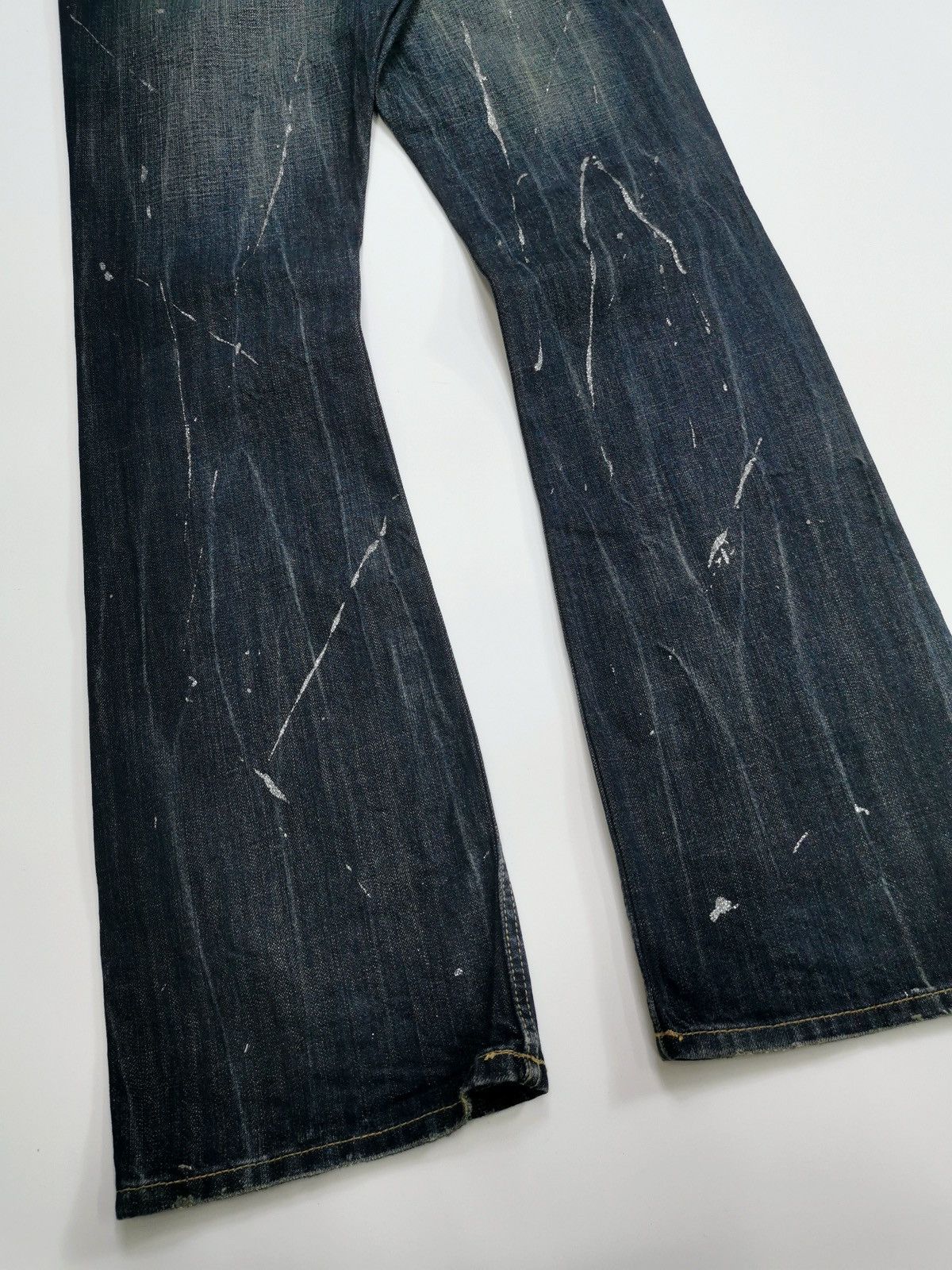 Kapital Bootcut Oririn Japan Paint Platter Distressed Jeans Size US 28 / EU 44 - 6 Thumbnail