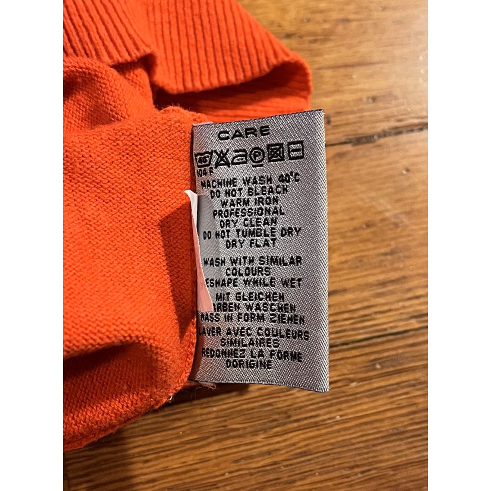 Gant VINTAGE Gant Classic Cotton V-Neck Sweater Men’s 2XL Orange Size US XXL / EU 58 / 5 - 6 Thumbnail