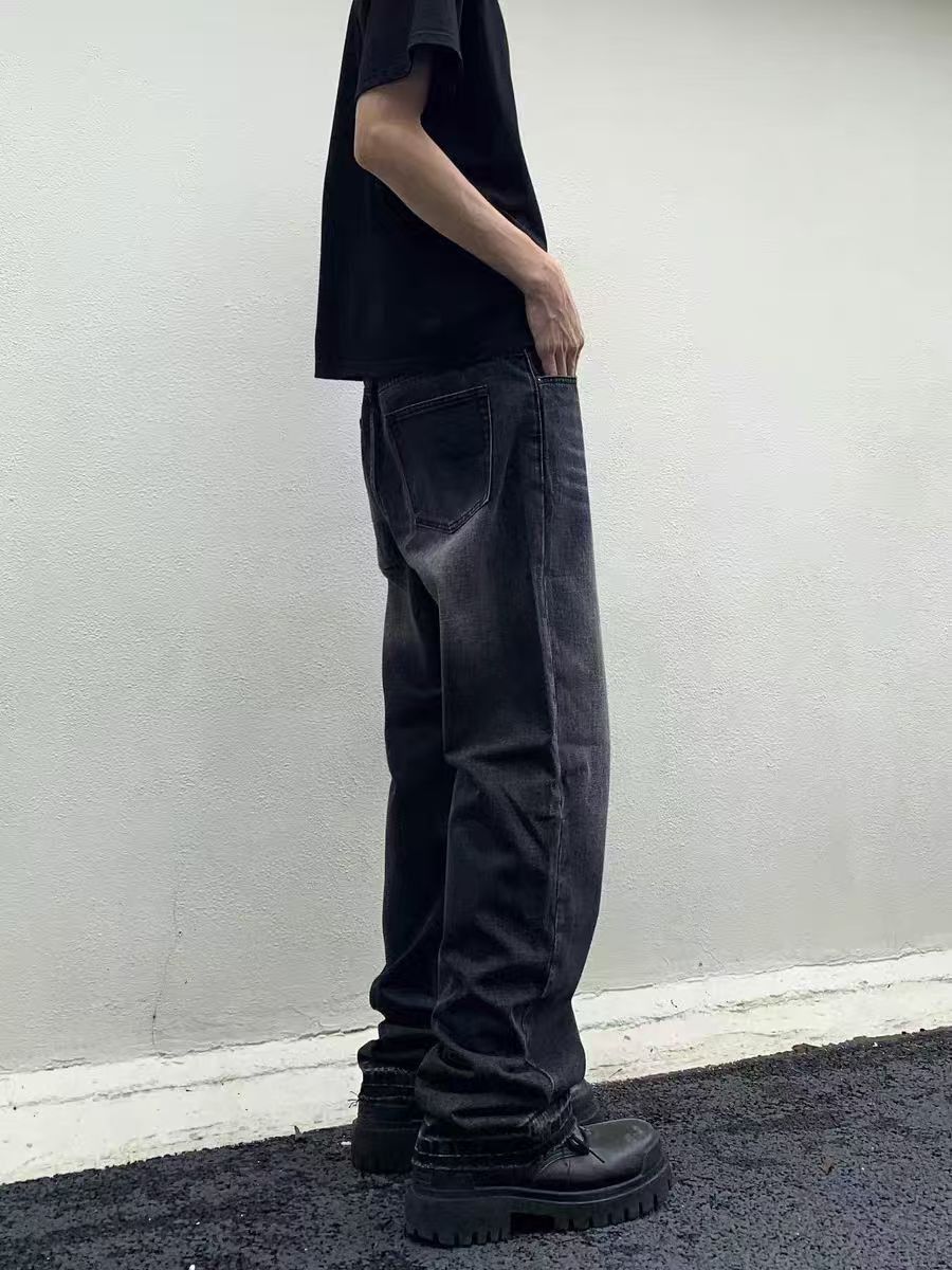 Japanese Brand × Jean Retro high street straight baggy casual jeans Size US 33 - 3 Thumbnail