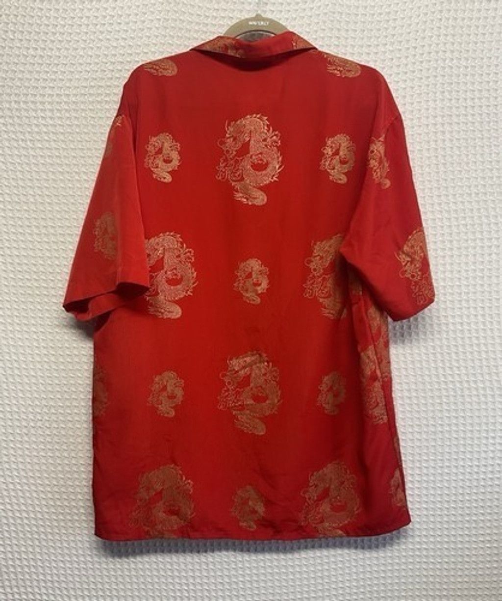 Other NWOT Dagacci Red Oriental Gold Dragon Print Shirt Men M/L Size US M / EU 48-50 / 2 - 10 Thumbnail