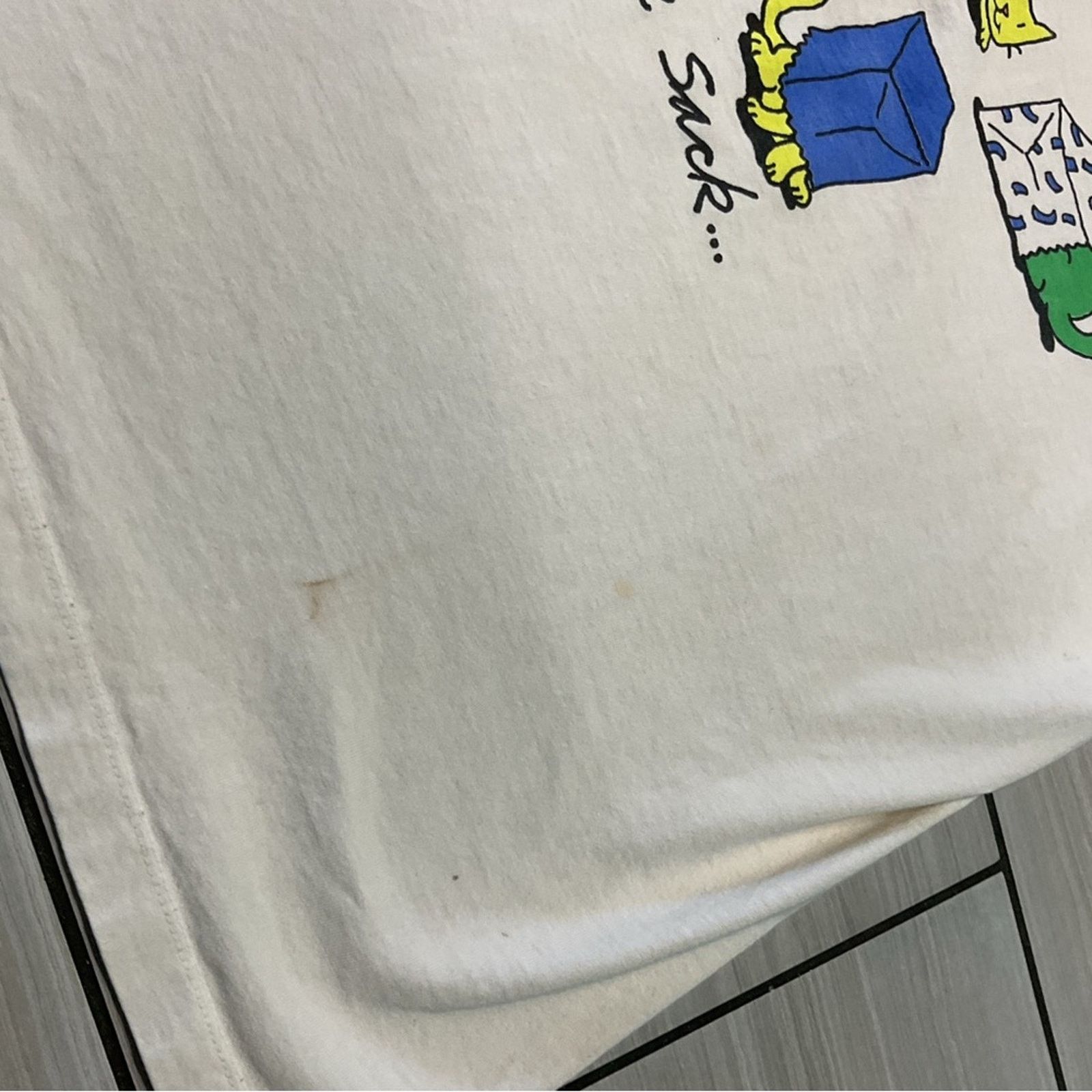 Vintage Vintage 90’s Cats Graphic Beige T-Shirt Size US XL / EU 56 / 4 - 4 Thumbnail