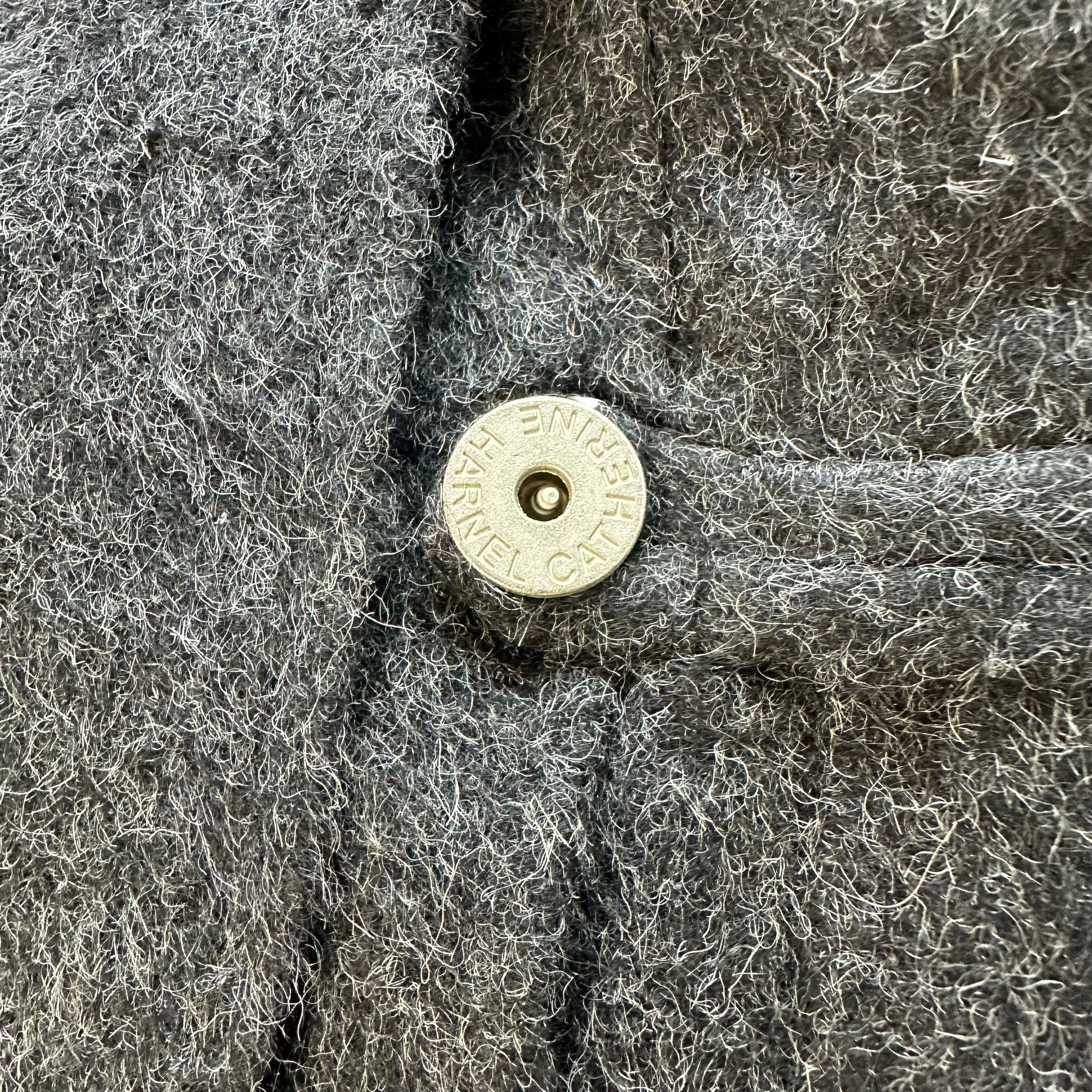 Japanese Brand CATHERINE HARNEL Mohair Wool Hooded Jacket #A52-1210 Size M / US 6-8 / IT 42-44 - 4 Thumbnail