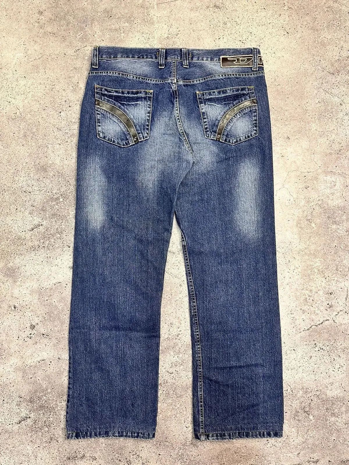 14th Addiction Vintage Diesel Bontage Denim Cargo Pants Avantgarde Luxury Size US 36 / EU 52 - 9 Thumbnail