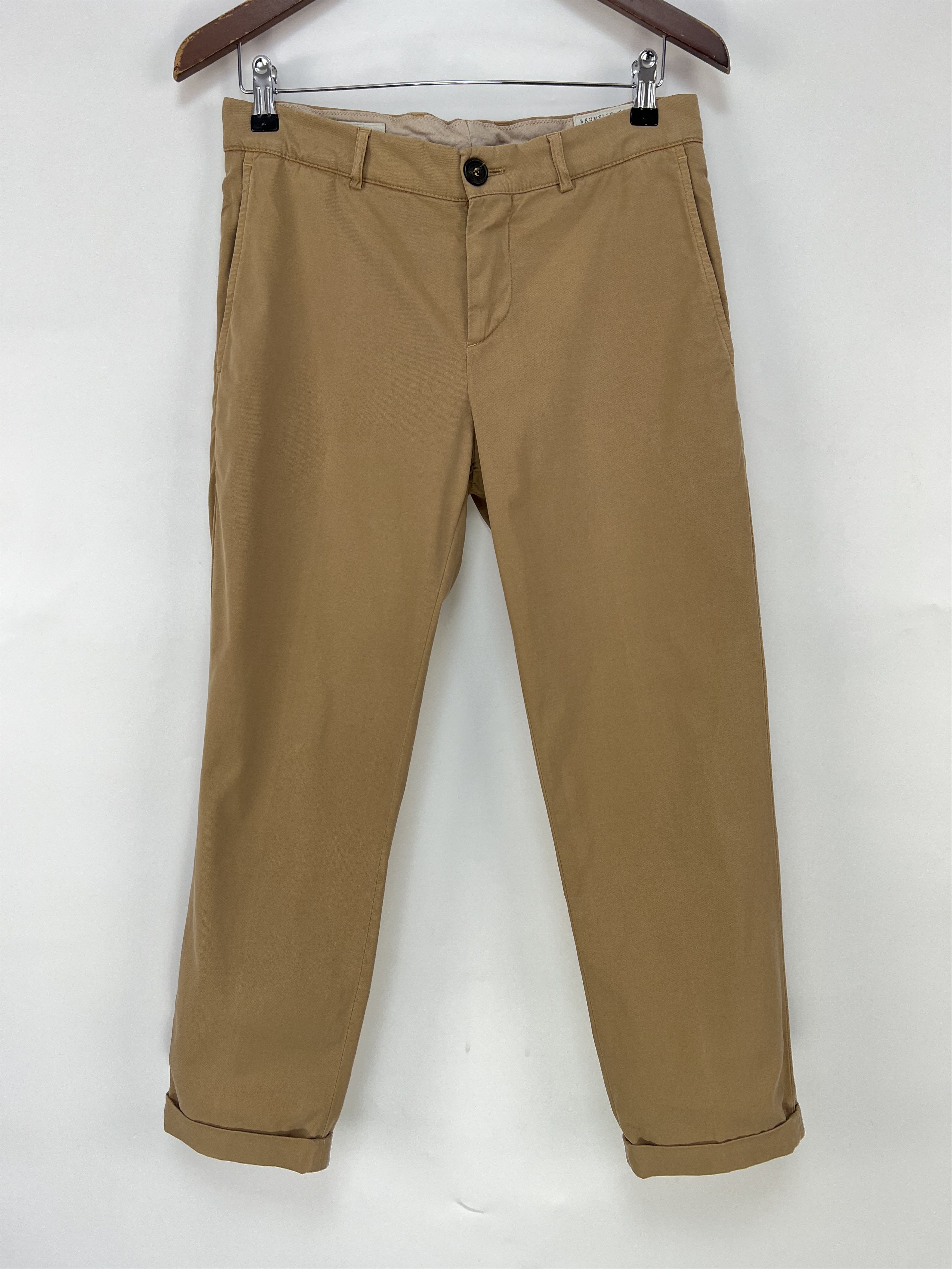 Brunello Cucinelli Brunello Cucinelli Cropped Chino Pants Size 46 Slim Fit Size US 30 / EU 46 - 1 Thumbnail