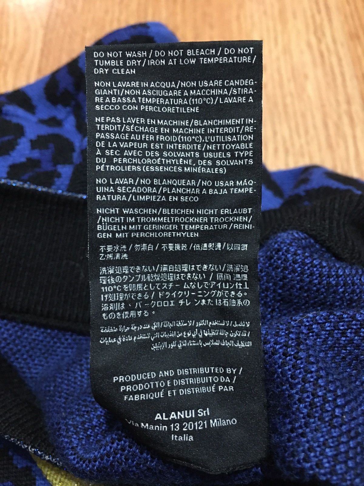 Alanui ALANUI Virgin Wool Blue Leopard Print Pants Sz XS Size 25" / US 0 / IT 36 - 14 Thumbnail