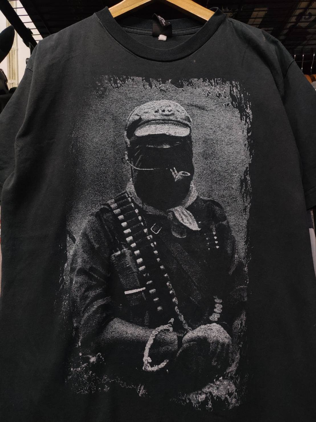 Mexicana Vtg 90's Subcomandante Marcos EZLN Zapatista Army T-Shirt Size US L / EU 52-54 / 3 - 1 Thumbnail