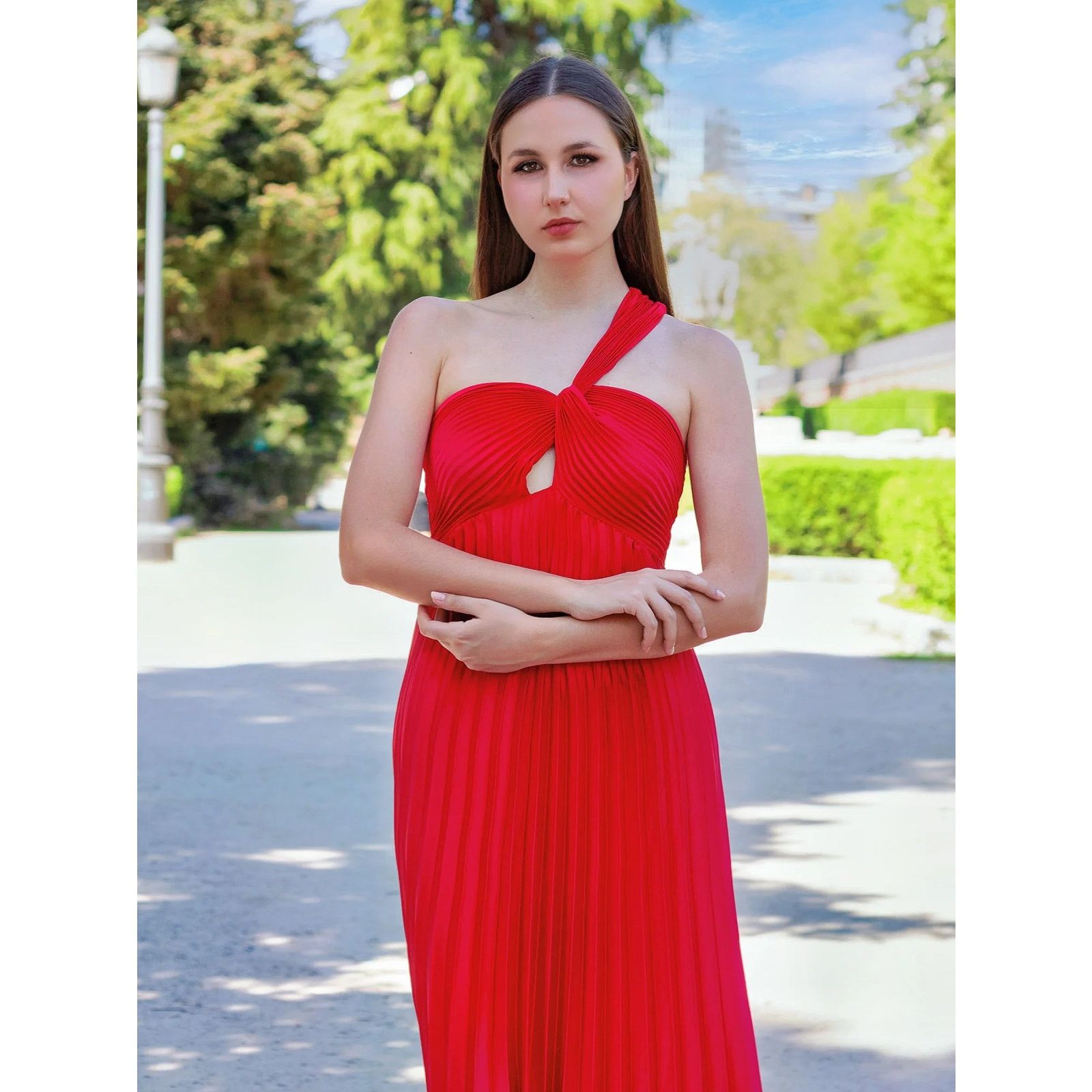 Mango RARE!!! MANGO Front Knot Maxi Dress NWT (US 6, EUR M) Size L / US 10 / IT 46 - 2 Thumbnail