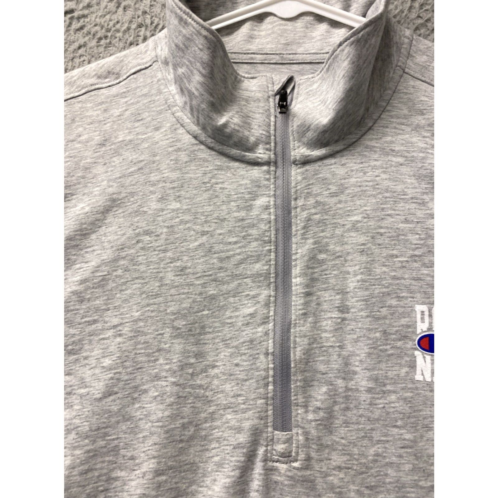 Champion VINTAGE Champion Outdoor Shirt 1/4 Zip L Gray Fleece Unisex Mens Size US L / EU 52-54 / 3 - 3 Thumbnail