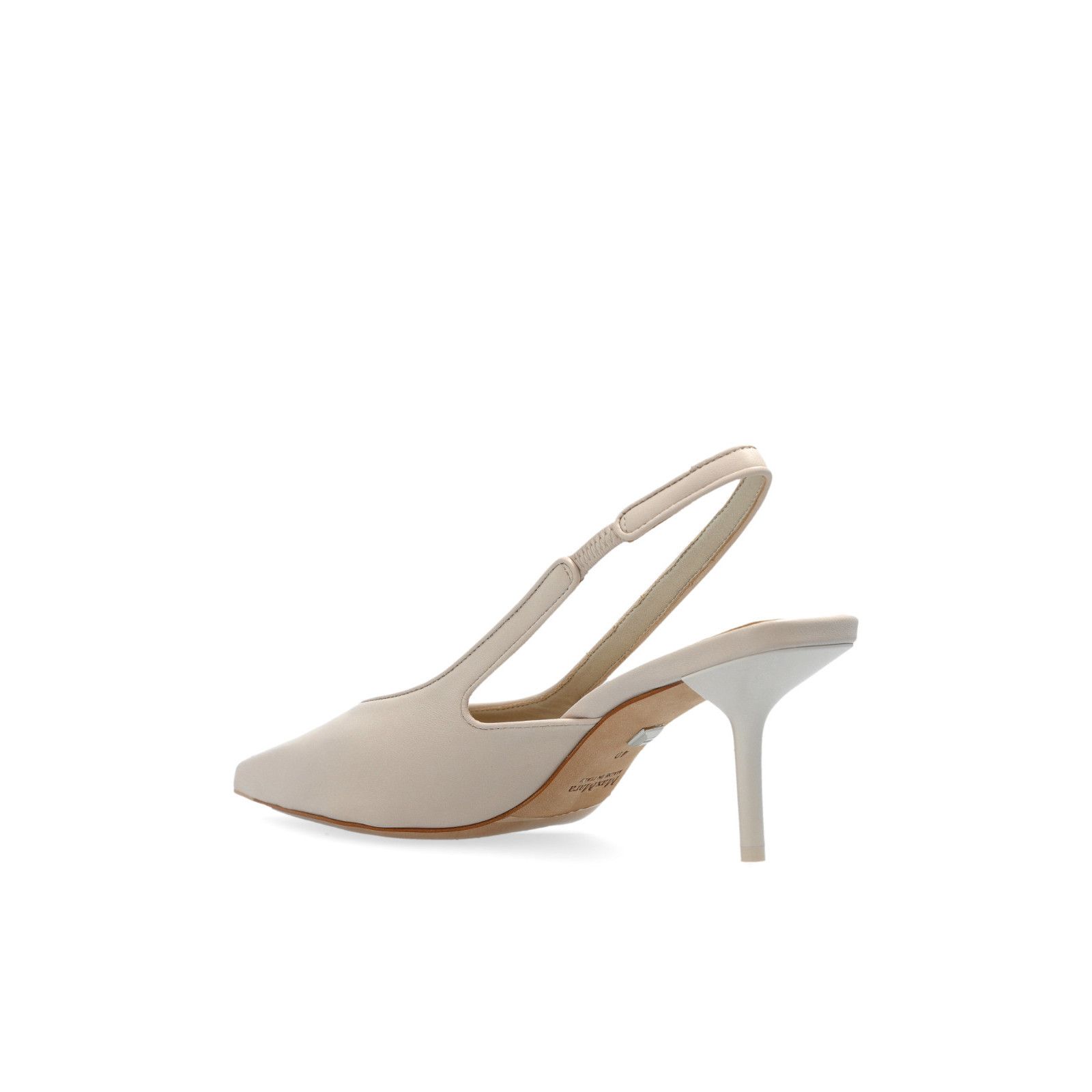 Max Mara MAX MARA Softsling White Leather Sandals New & Authentic (Wo Size US 6 / IT 36 - 3 Thumbnail
