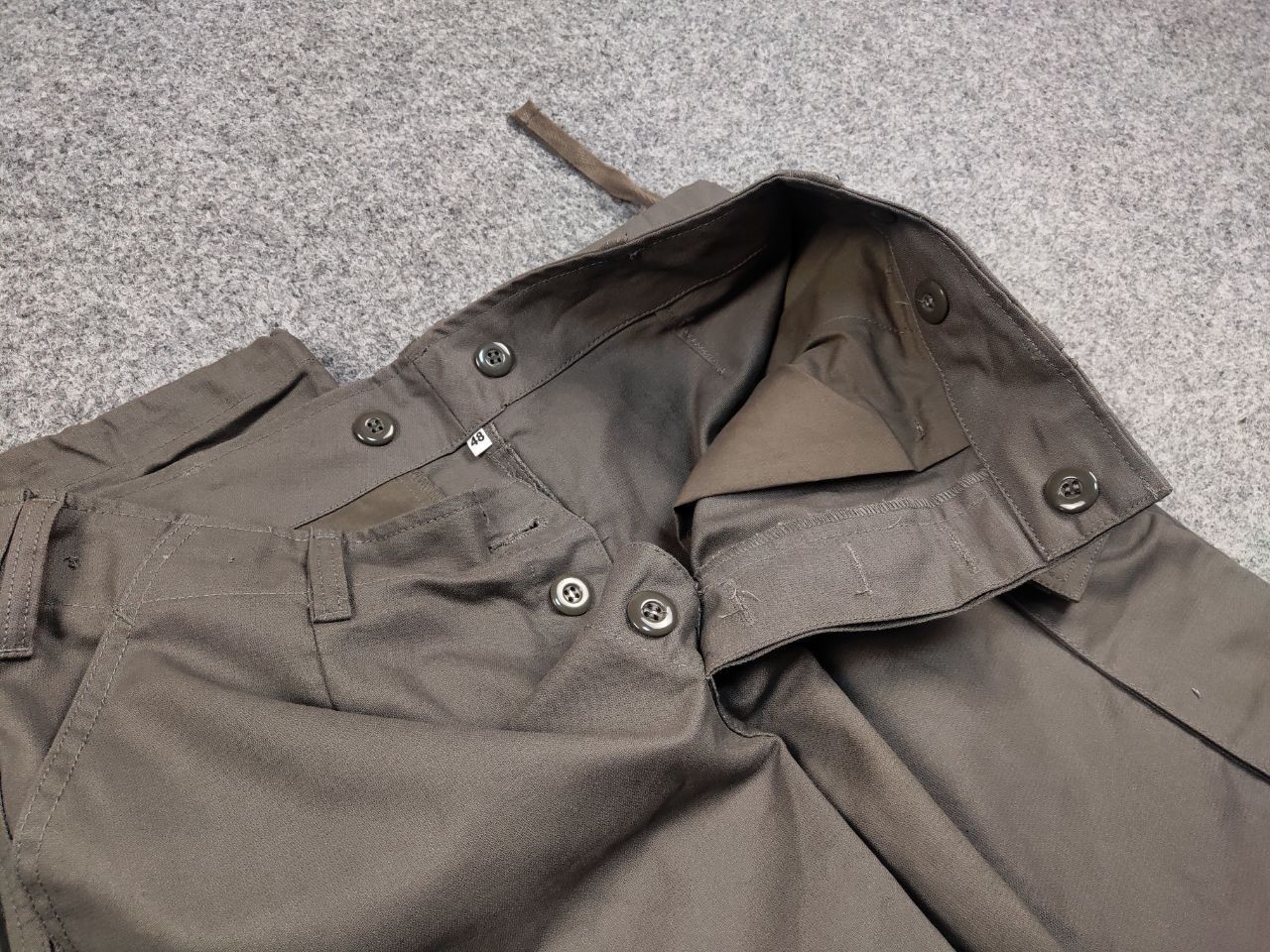 Japanese Brand Vintage 98s Genuine French Khaki Cargo Combat Trousers Pants Size US 32 / EU 48 - 15 Thumbnail