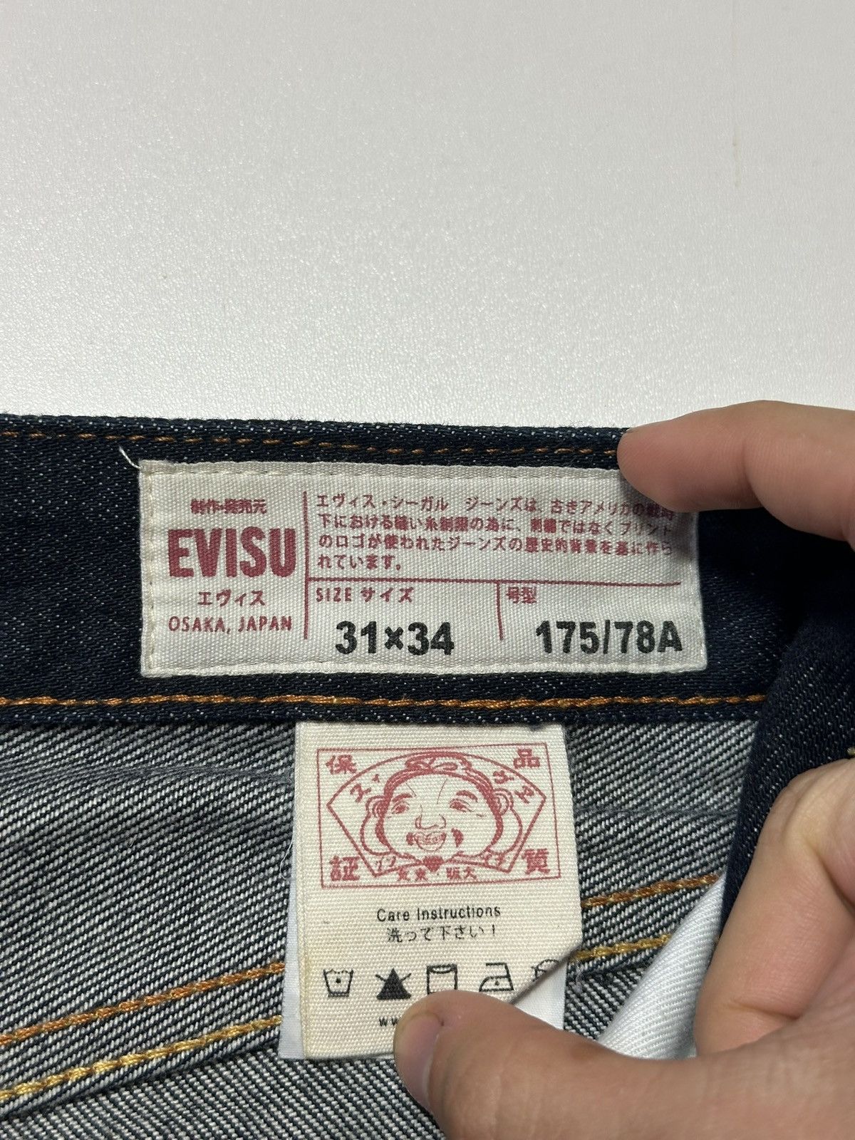 Evisu Vintage Evisu Big Daicock Selvedge Jeans Size US 31 - 15 Thumbnail