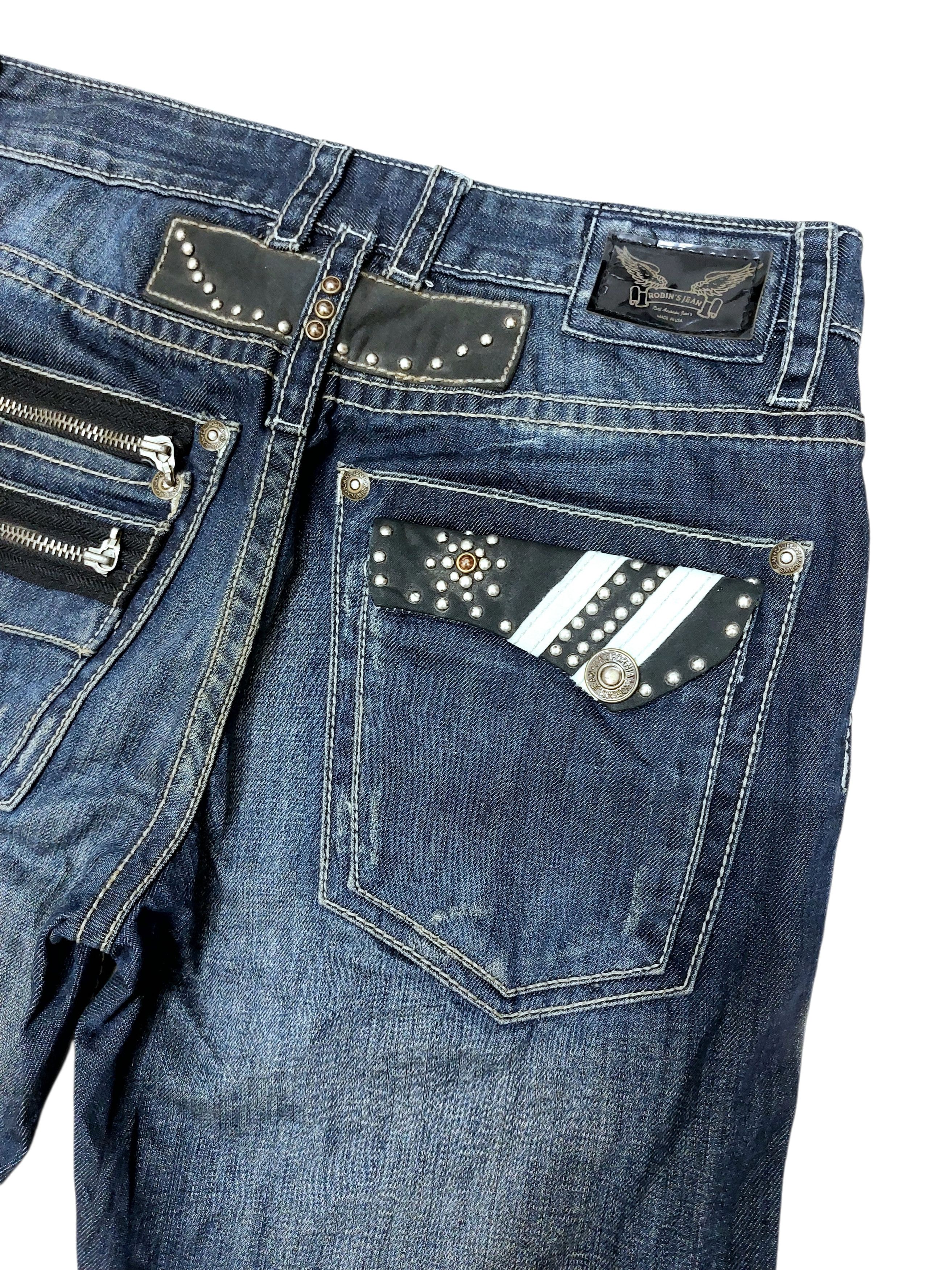 Robins Jeans Robins Jeans Studded Style Vintage Denim Size US 34 / EU 50 - 12 Thumbnail