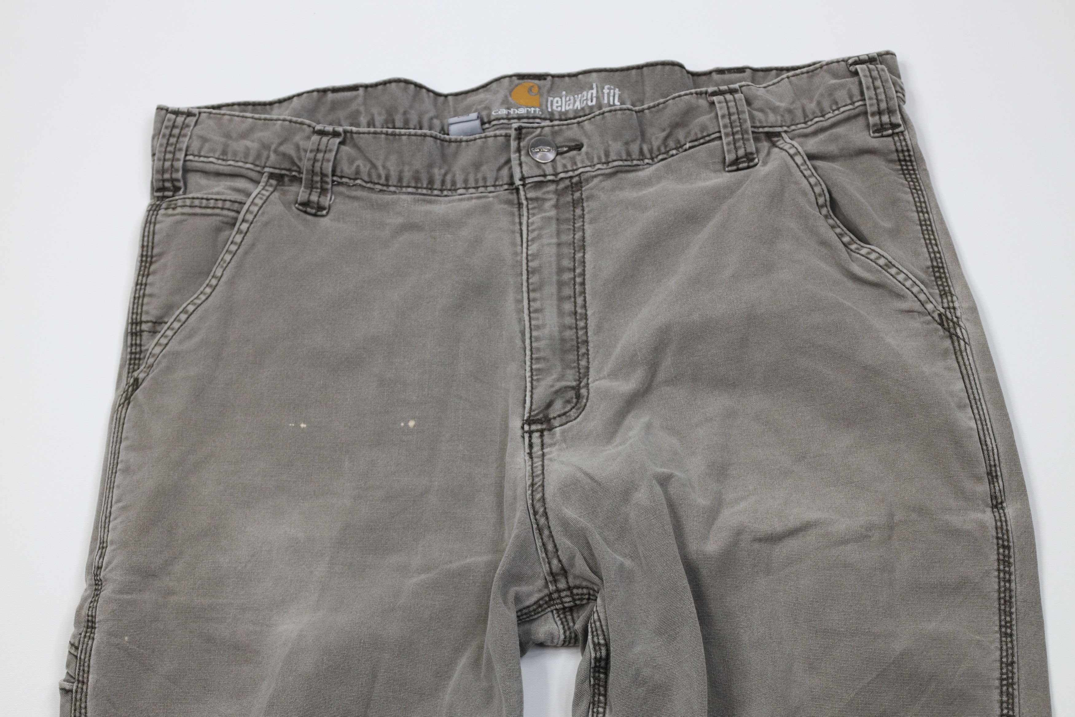 Carhartt Vintage Y2K Carhartt Relaxed Fit Wide Leg Dungaree Pants Size US 38 / EU 54 - 2 Thumbnail