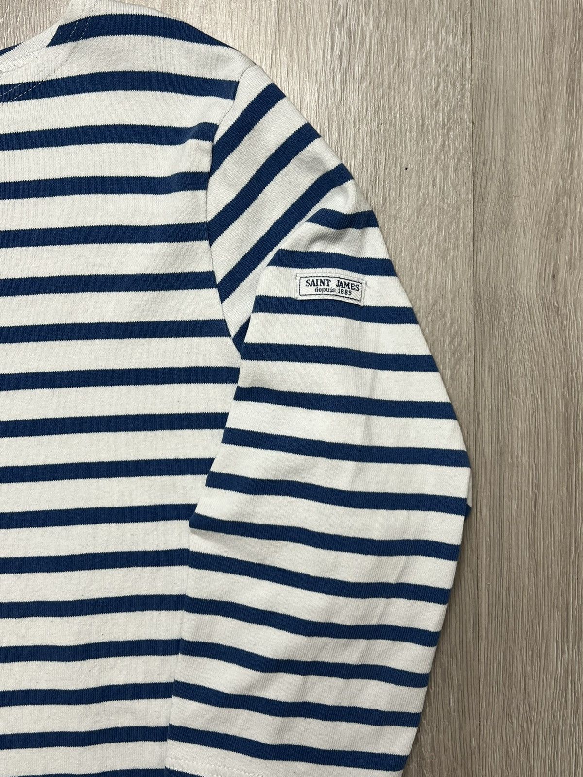 Saint James SAINT JAMES Depuis 1889 Navy & White 3/4 Sleeve Size M / US 6-8 / IT 42-44 - 2 Thumbnail