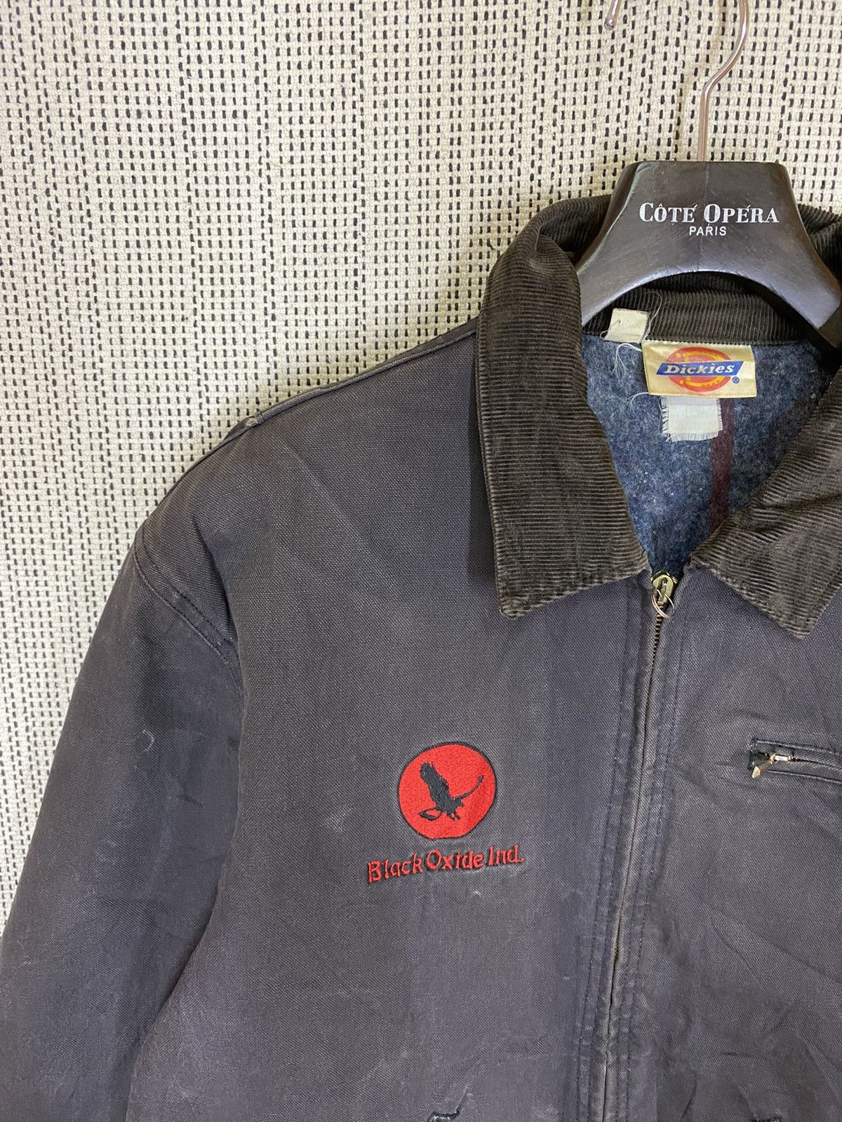 Dickies ‼️VINTAGE BLACK FADED DICKIES DETRIOT BLANDKED LINED JACKET ‼️ Size US XL / EU 56 / 4 - 5 Thumbnail