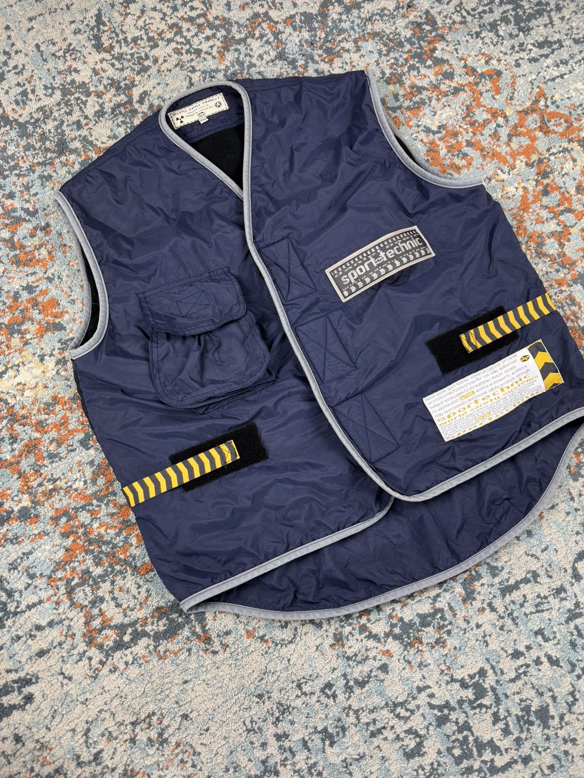 Japanese Brand × Vintage Crazy Vintage 90s Daniel Poole rave techno reflective vest Size US L / EU 52-54 / 3 - 4 Thumbnail