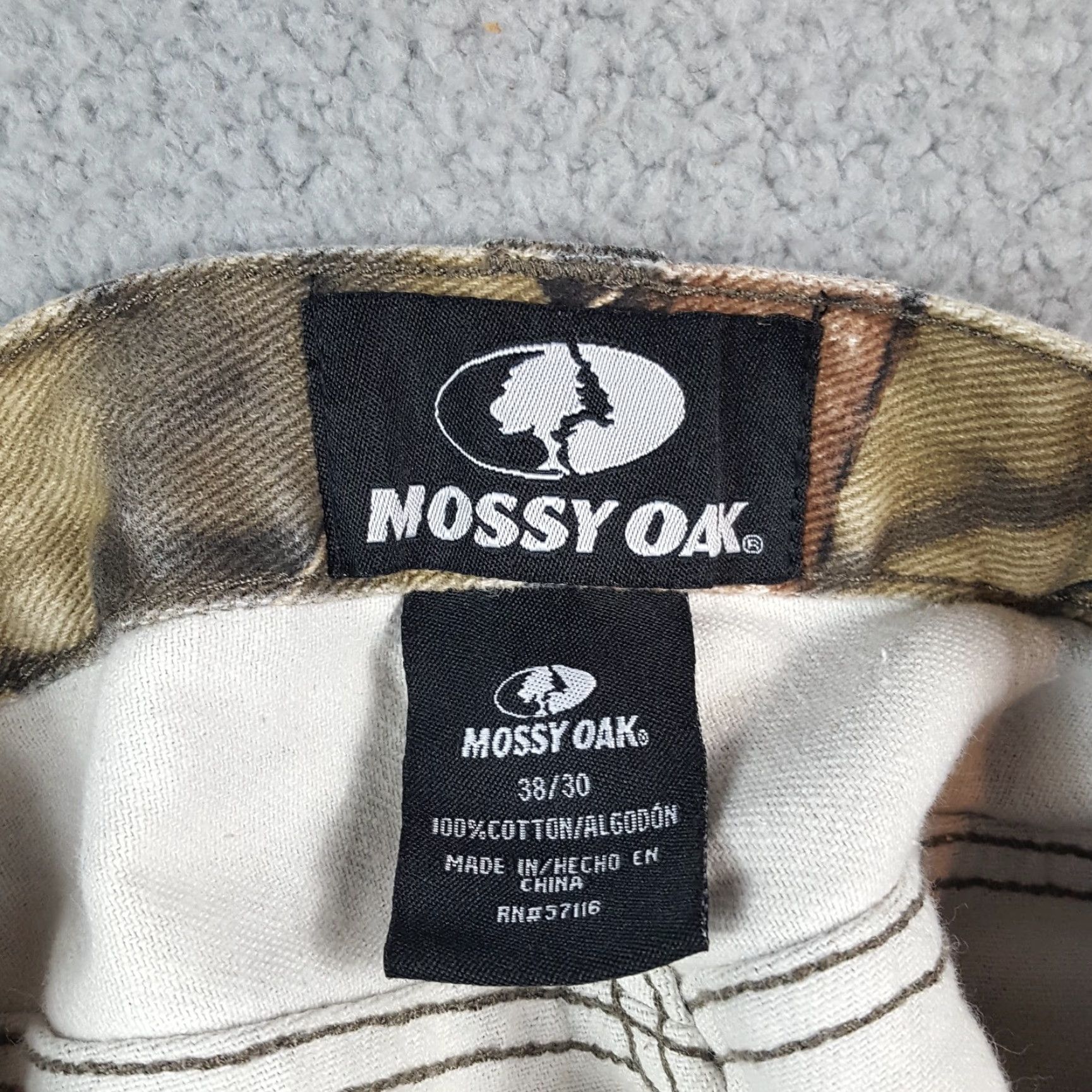 Vintage Mossy Oak Camo Outdoor Hunting Men's Size 38x30 Straight Leg Camouflage Pants Size US 38 / EU 54 - 8 Thumbnail
