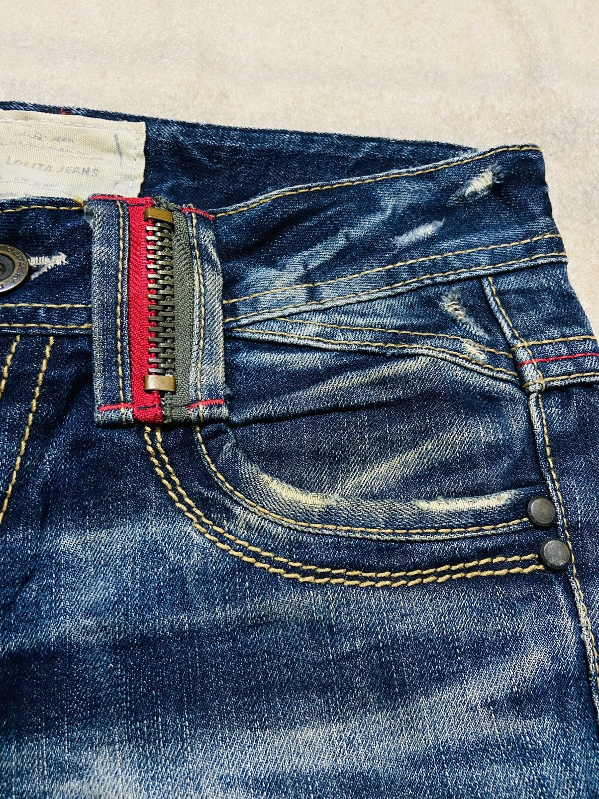 Japanese Brand Lolita Distressed Jeans Size 31" - 9 Thumbnail
