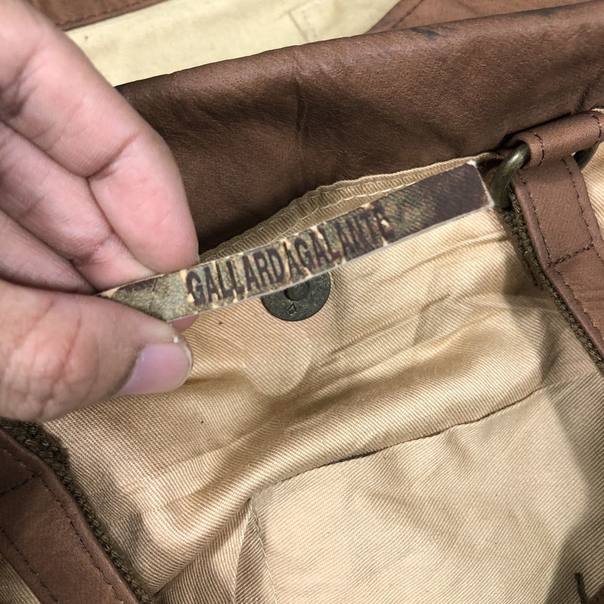 Japanese Brand × Vintage 📌Anti Forme Design Patchwork Bag Rich Brown Kapital Japan Size ONE SIZE - 15 Thumbnail