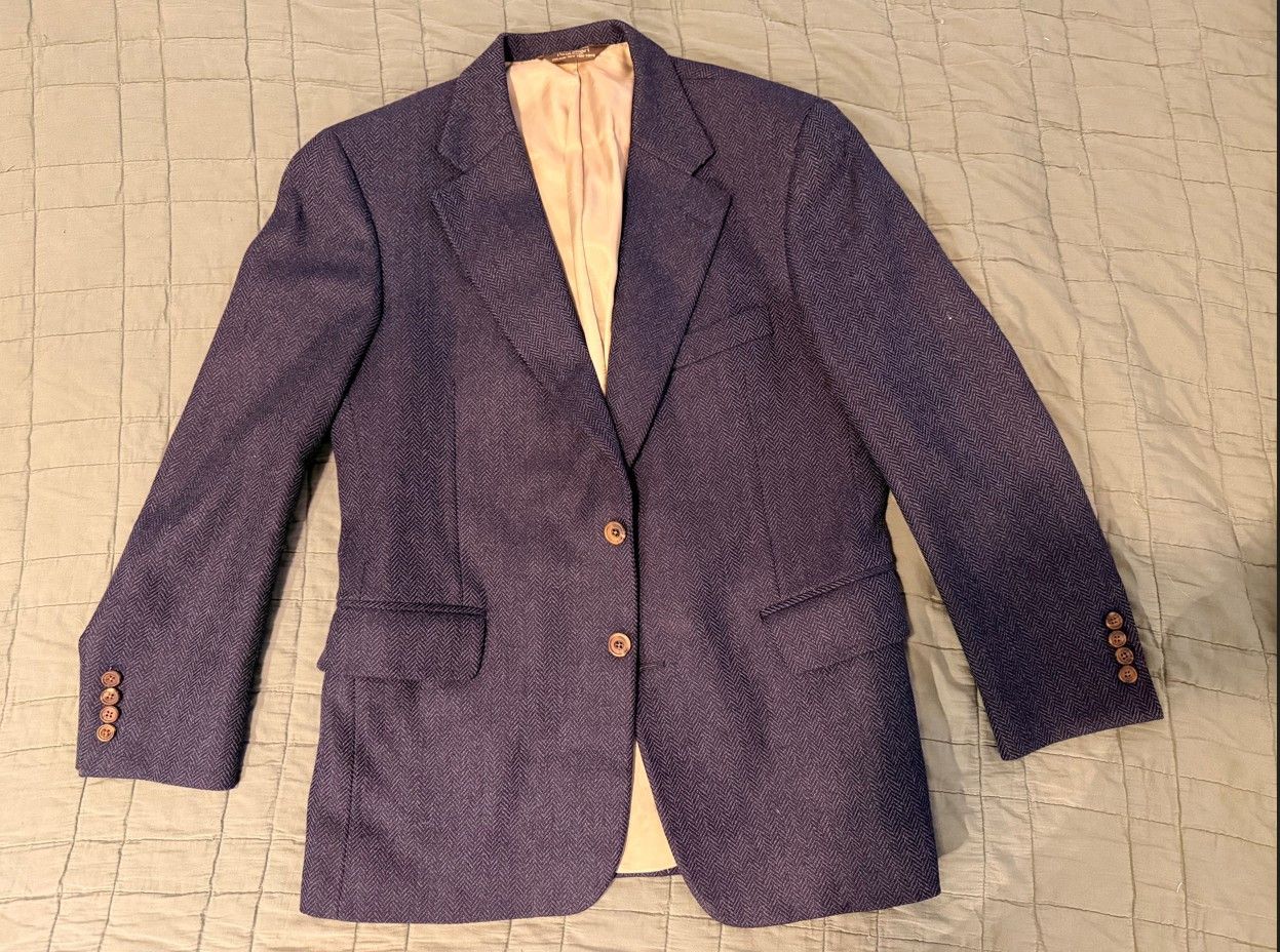 Paul Stuart Paul Stuart Lambswool Blazer 40S Navy Size 40S - 4 Thumbnail