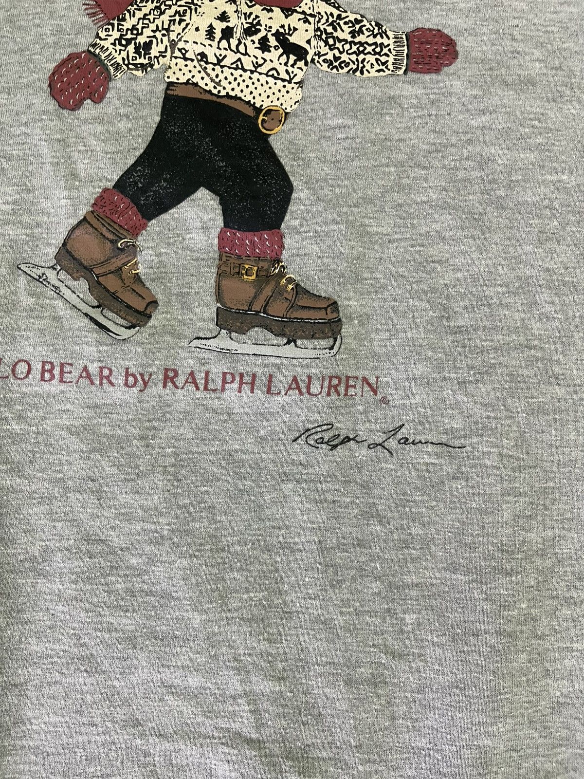 Polo Ralph Lauren Vintage Polo Bear Ice Skating by Ralph Lauren Sweatshirt Size US M / EU 48-50 / 2 - 7 Thumbnail