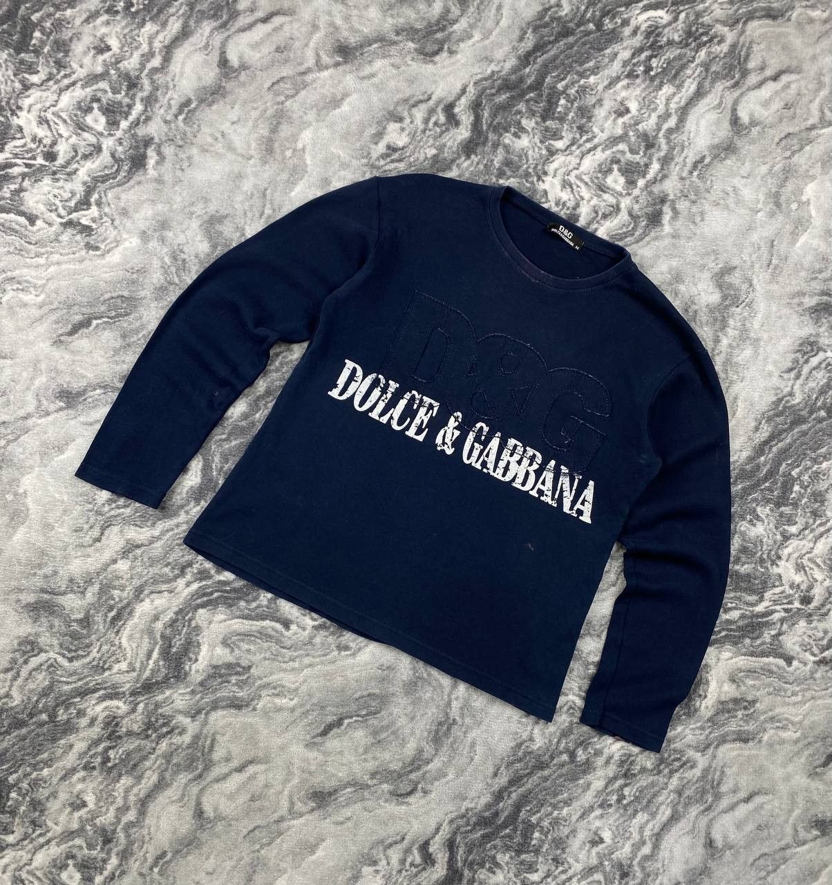 Dolce & Gabbana Dolce Gabbana Long Sleeve T Shirt Big Logo DG Women Size M / US 6-8 / IT 42-44 - 1 Thumbnail