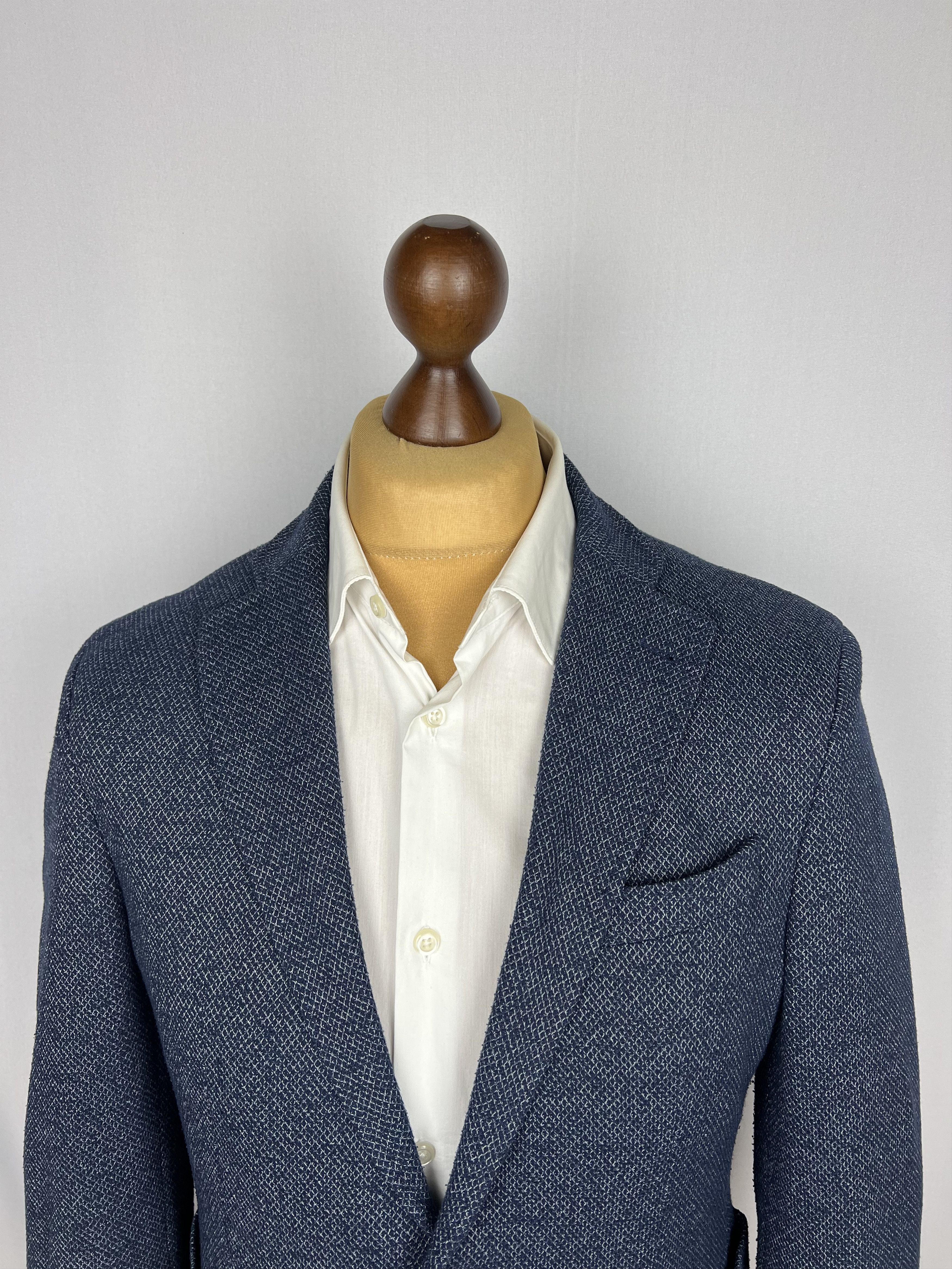 Baldessarini Solid Textured Stretch Cotton-Blend Unlined Sport Coat Size 38R - 5 Thumbnail