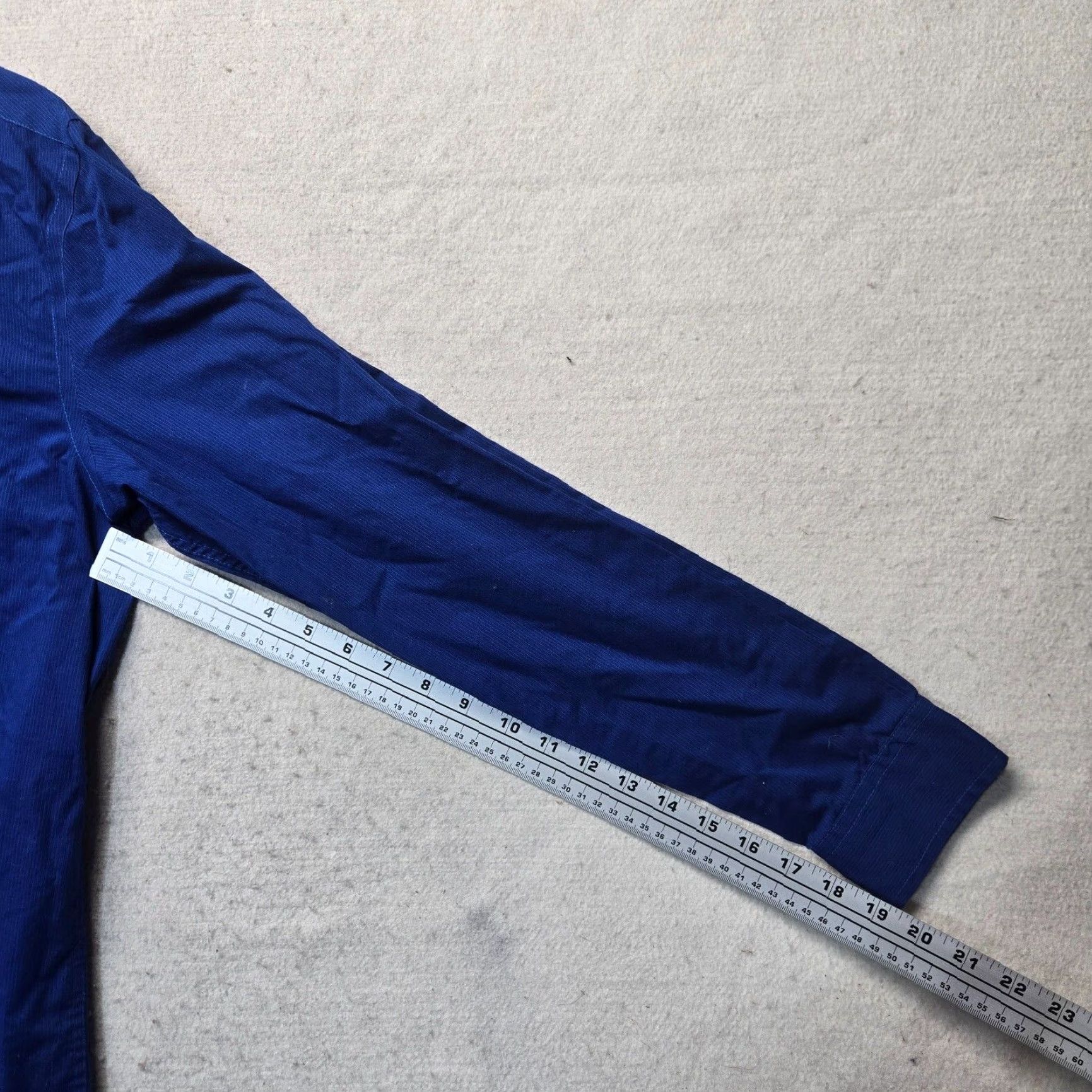 Alfani Alfani Shirt Mens Regular Medium Blue Solid Stretch Dress Shirt 72% Cotton/25% Nylon/3% Spandex AlfaTech 15-15.5 32-33 M Size 40R - 5 Thumbnail