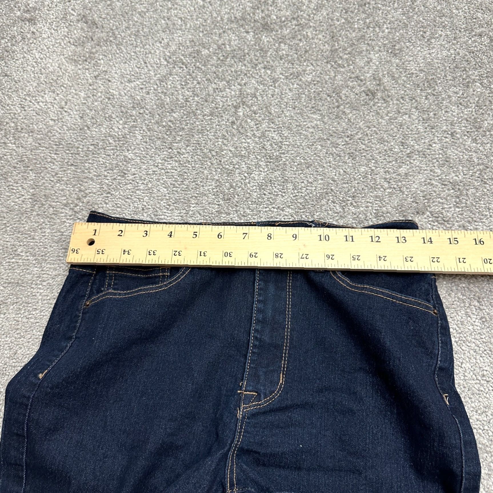 Forever 21 FOREVER 21 Denim Jeans Woman 29 Dark Wash High Rise 5-Pocket Regular Fit 27 Inseam Blue Mens/Womens Size 29" - 7 Thumbnail