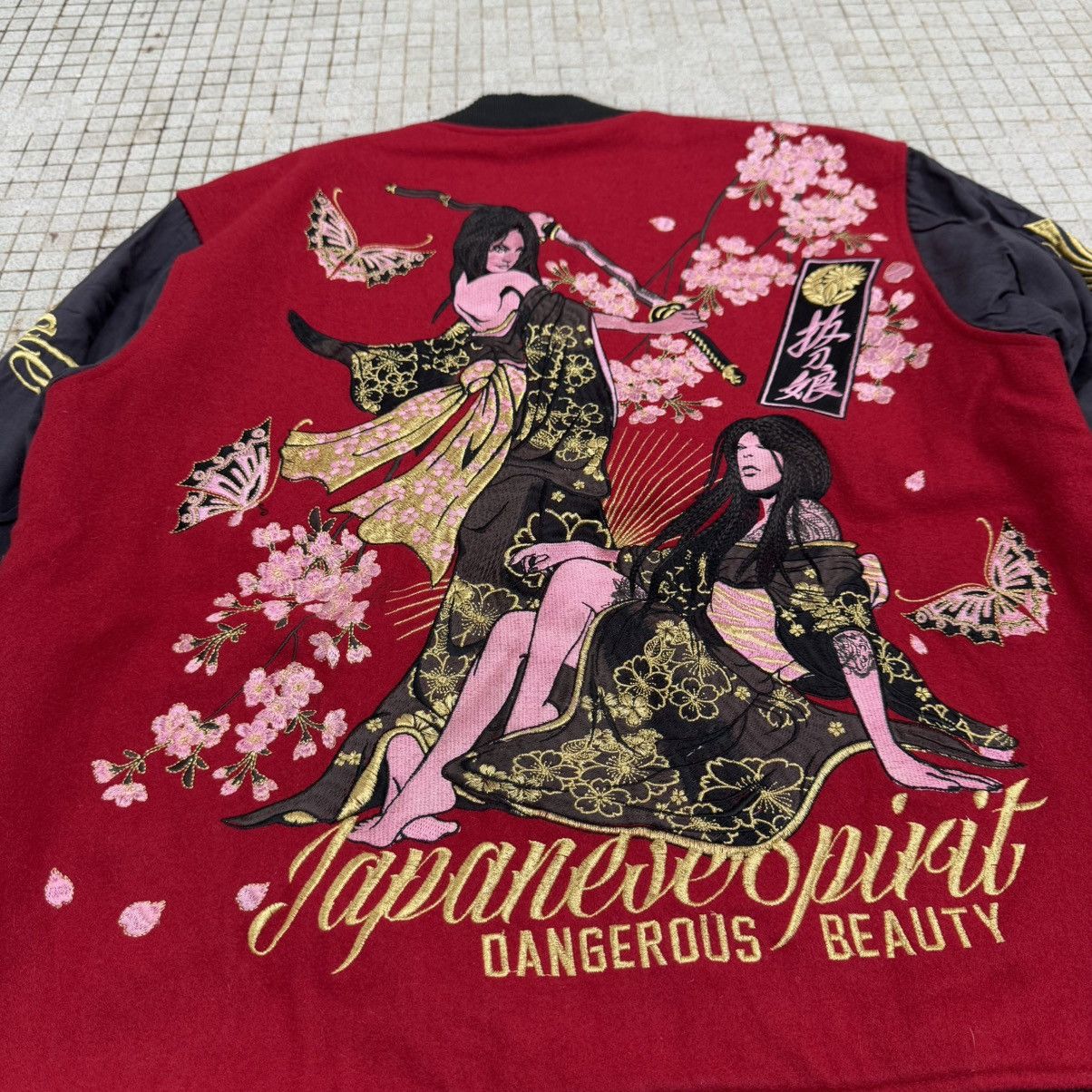 Japanese Brand 2000s Divine Retribution Sukajan Embroidered Wool Bomber Size US M / EU 48-50 / 2 - 6 Thumbnail