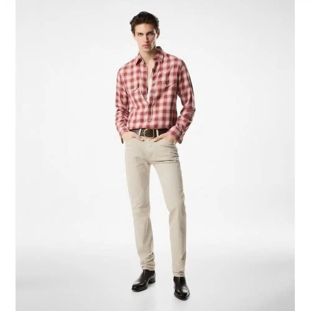 Tom Ford o1loc1c1025 HDS001 Western Shirt in Red Size US S / EU 44-46 / 1 - 2 Thumbnail