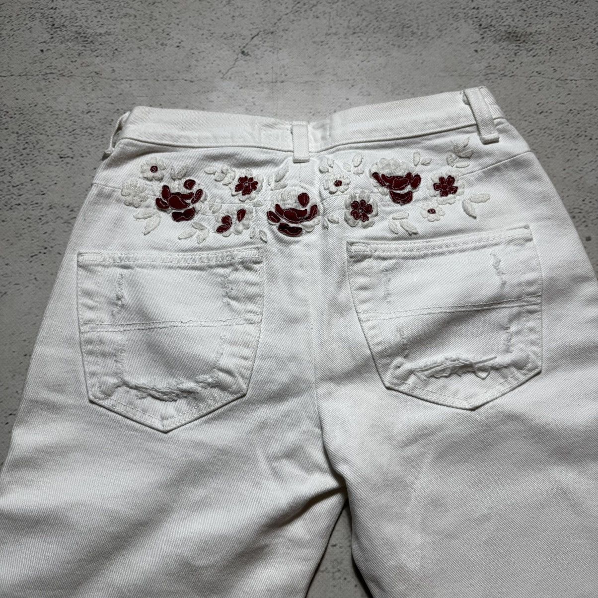 Ferre luxury ferre jeans flowers print with big logo y2k rare Size 38" / US 16 / IT 52 - 6 Thumbnail