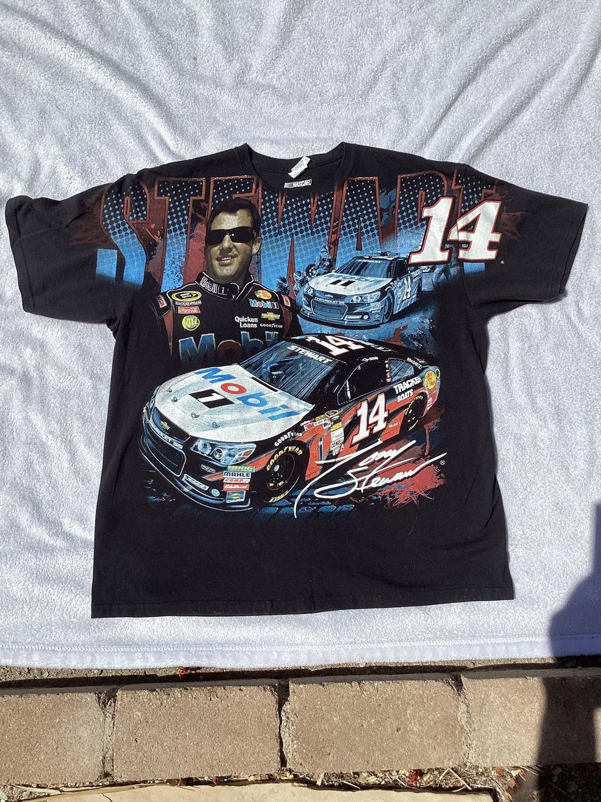 NASCAR 2016 NASCAR Tony Stewart Bass pro shop all over print tshirt Size US XL / EU 56 / 4 - 1 Thumbnail