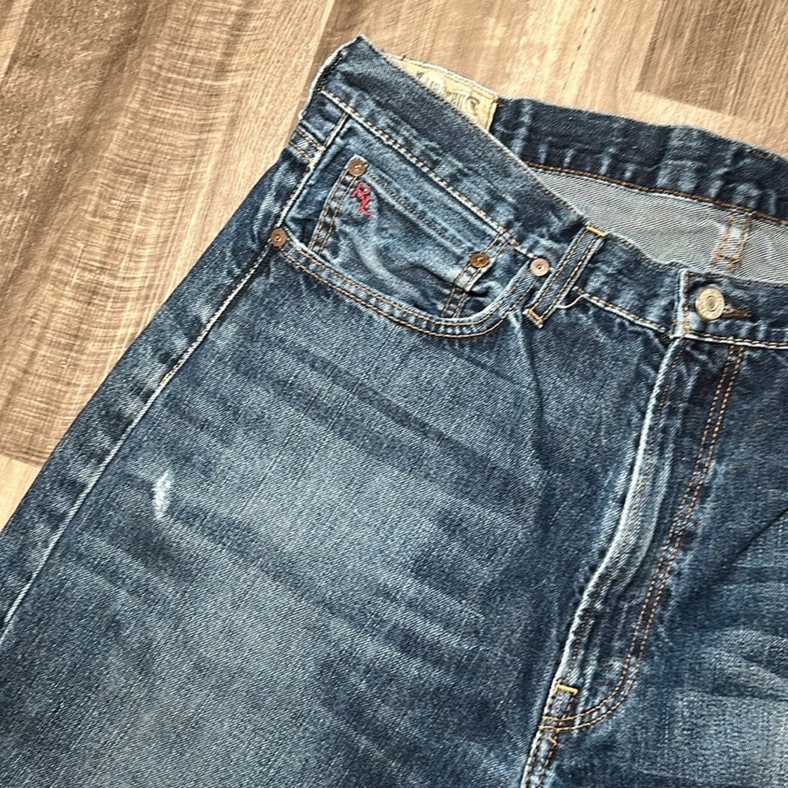 Ralph Lauren Polo Ralph Lauren Cortland Straight Jeans - 36x34 Size US 36 / EU 52 - 6 Thumbnail