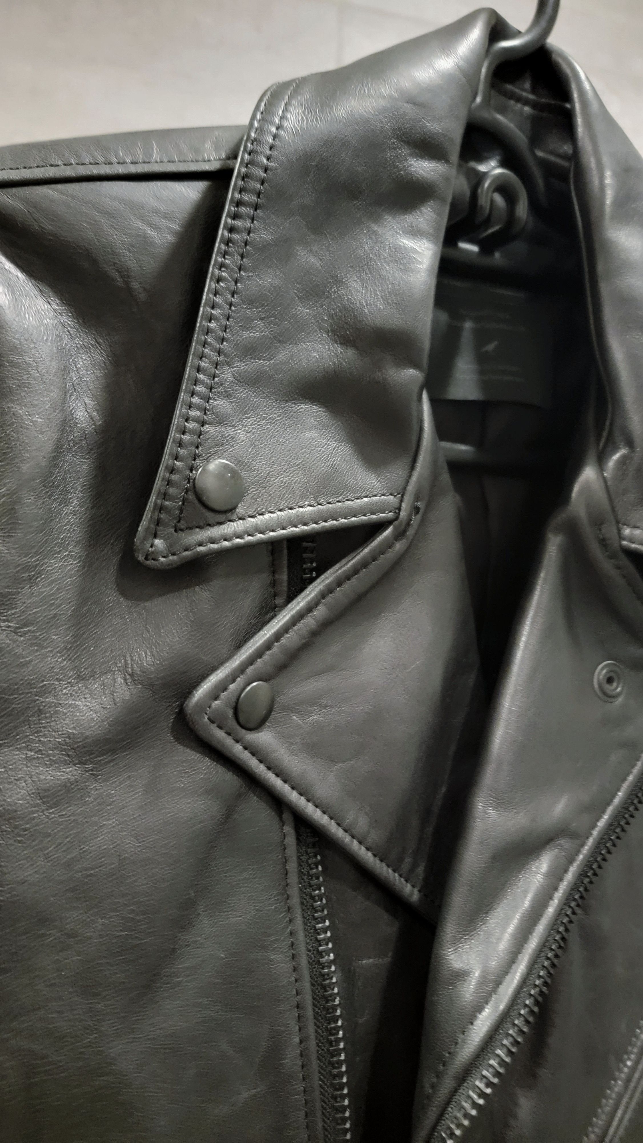 Yohji Yamamoto S'yte 20AW Sheep Leather Biker Jacket Size US M / EU 48-50 / 2 - 7 Thumbnail