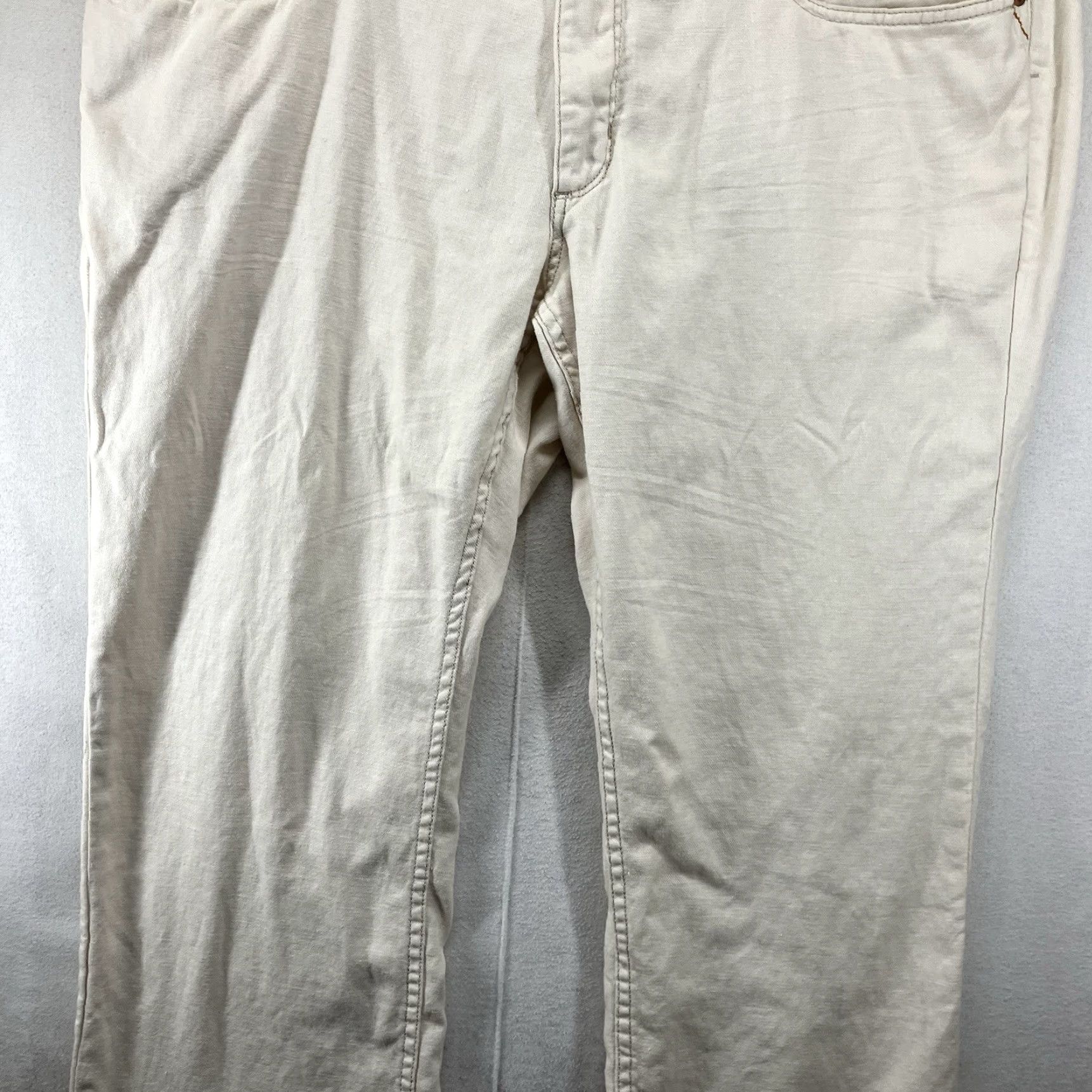 Tommy Bahama TOMMY BAHAMA Linen Blend Pants Casual Beachy Outdoor Khakis Regular 42x33 Light Beige Mens Size US 40 / EU 56 - 6 Thumbnail