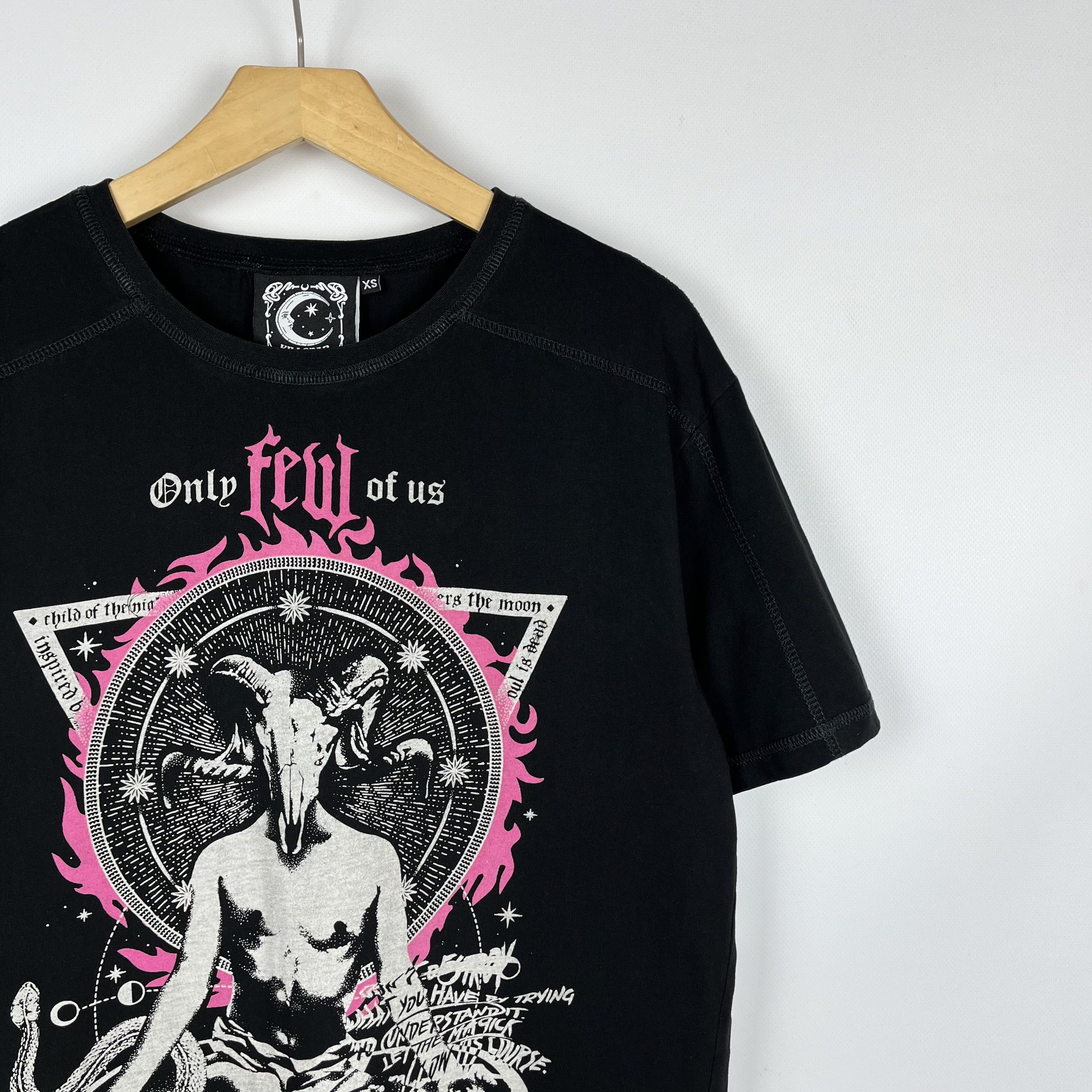 Killstar Killstar Meditate Pentagram Baphomet Gothic T Shirt Size XS / US 0-2 / IT 36-38 - 2 Thumbnail