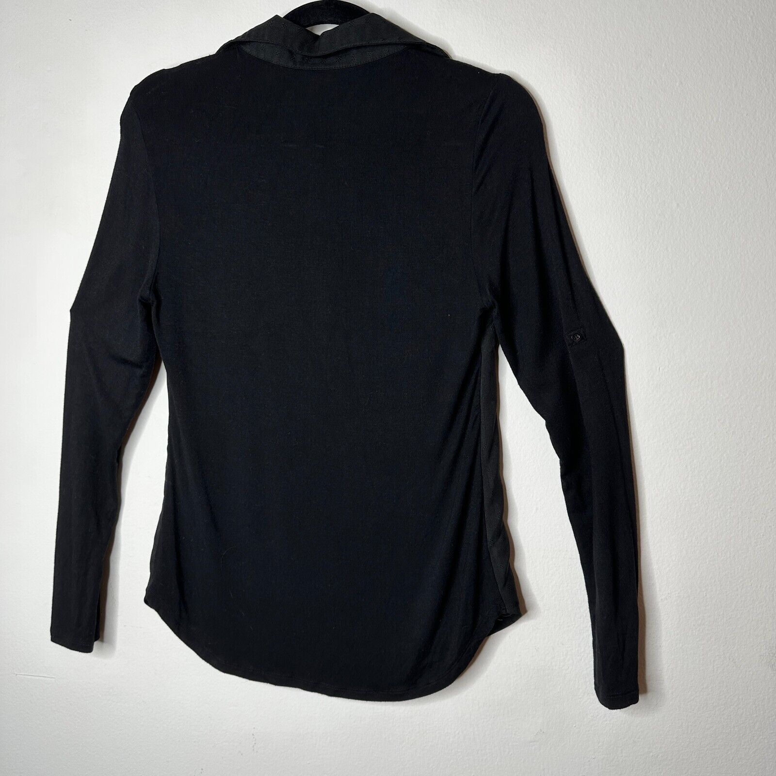 Other Skies Are Blue Black Stripe Pockets Long Sleeve Blouse XS Size XS / US 0-2 / IT 36-38 - 4 Thumbnail