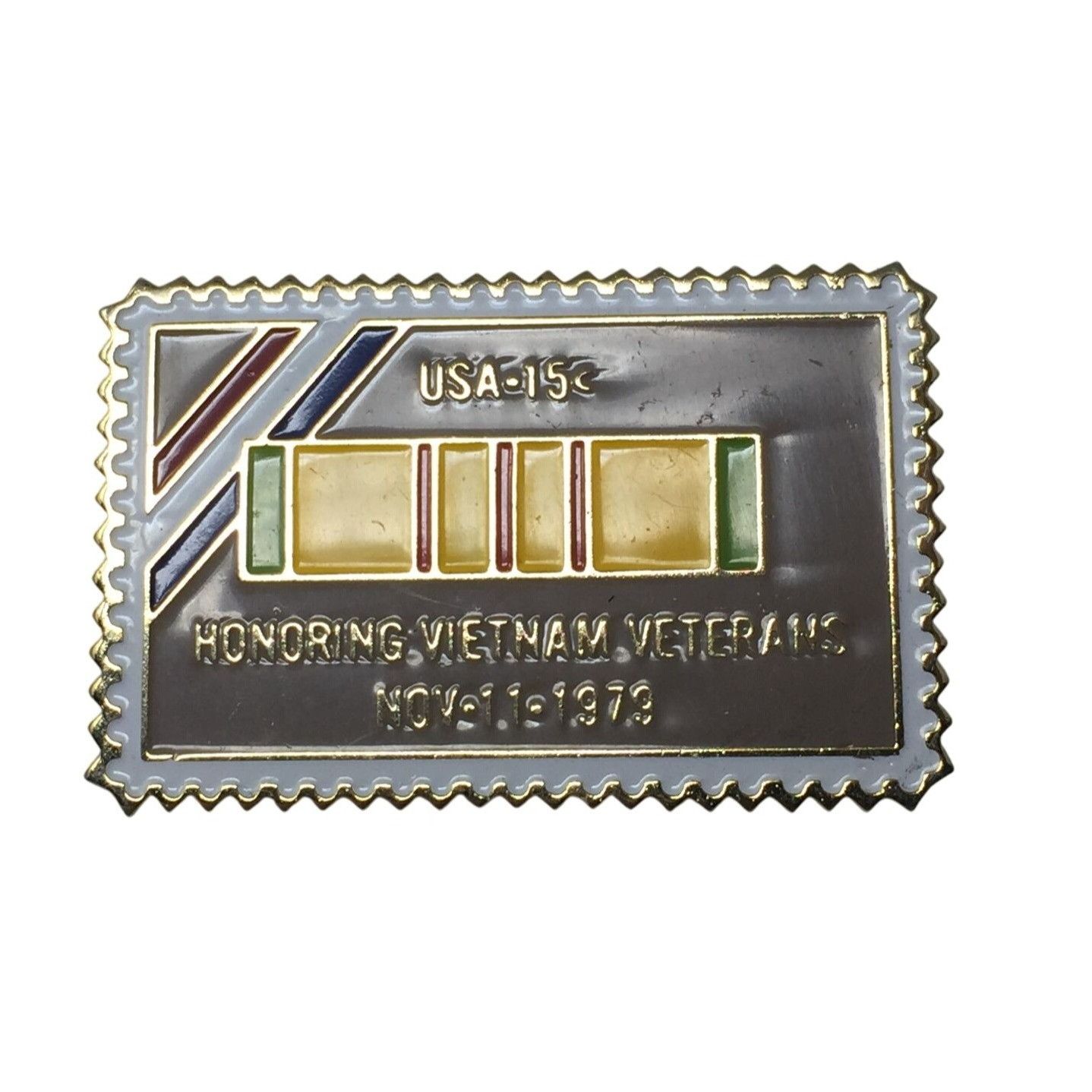 Other POSTAGE STAMP USA 15 CENT HONORING VIETNAM VETERANS Pin From Size ONE SIZE - 1 Thumbnail