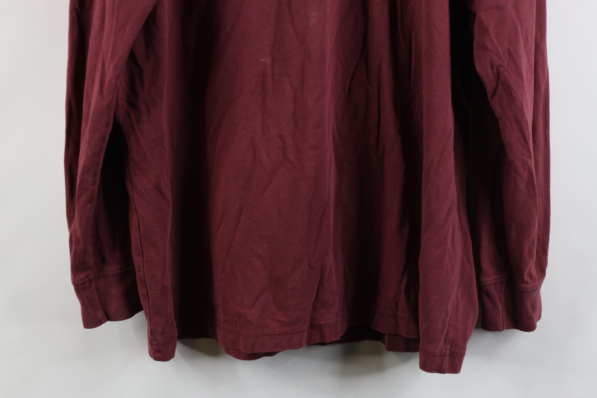 Dickies Vintage Y2K Dickies Long Sleeve Pocket T-Shirt Burgundy Size US L / EU 52-54 / 3 - 18 Thumbnail