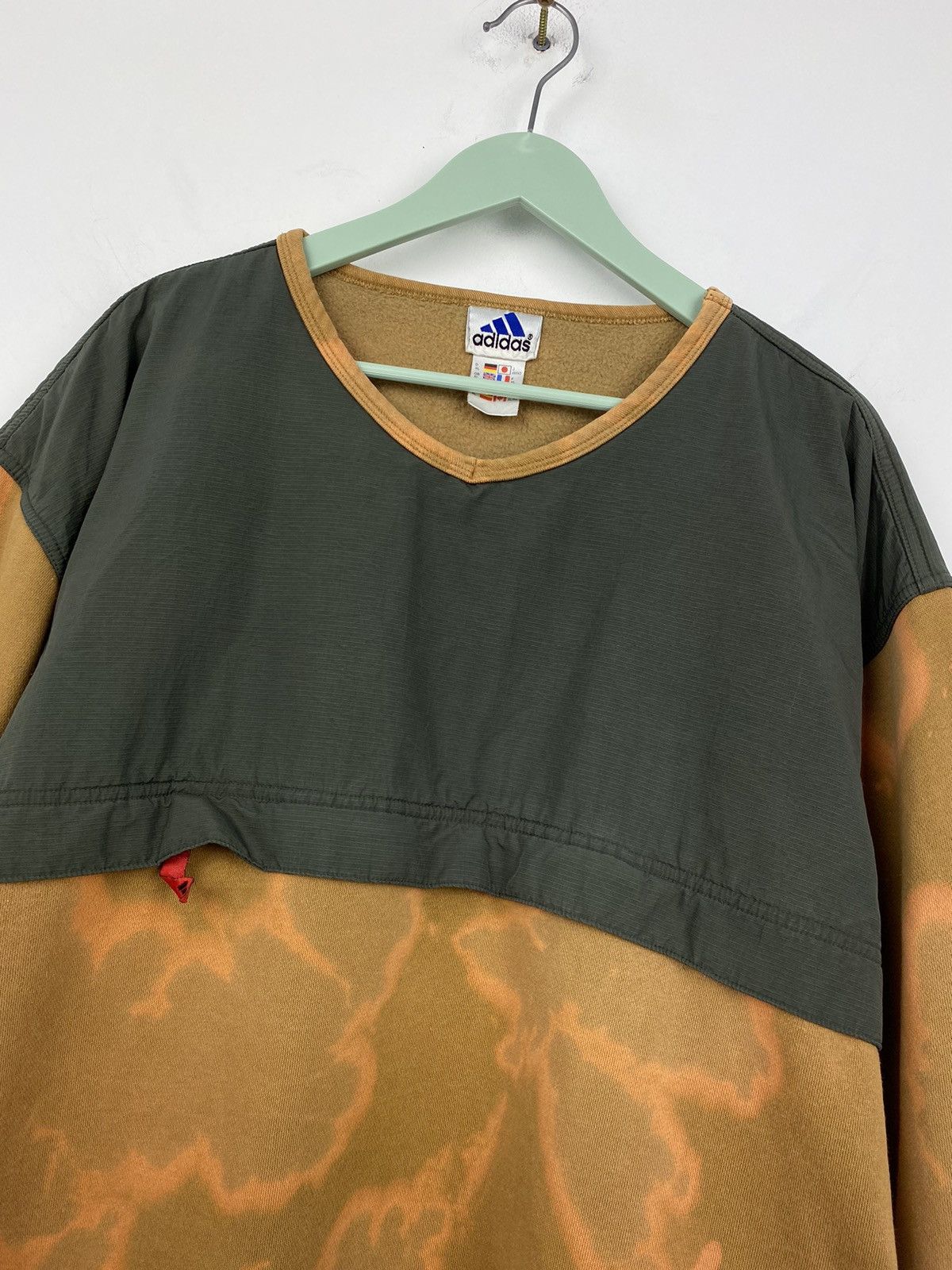 Vintage Vintage Y2K Adidas Custom V Neck Sweatshirt Ed Hardy Nike Size US XL / EU 56 / 4 - 2 Thumbnail