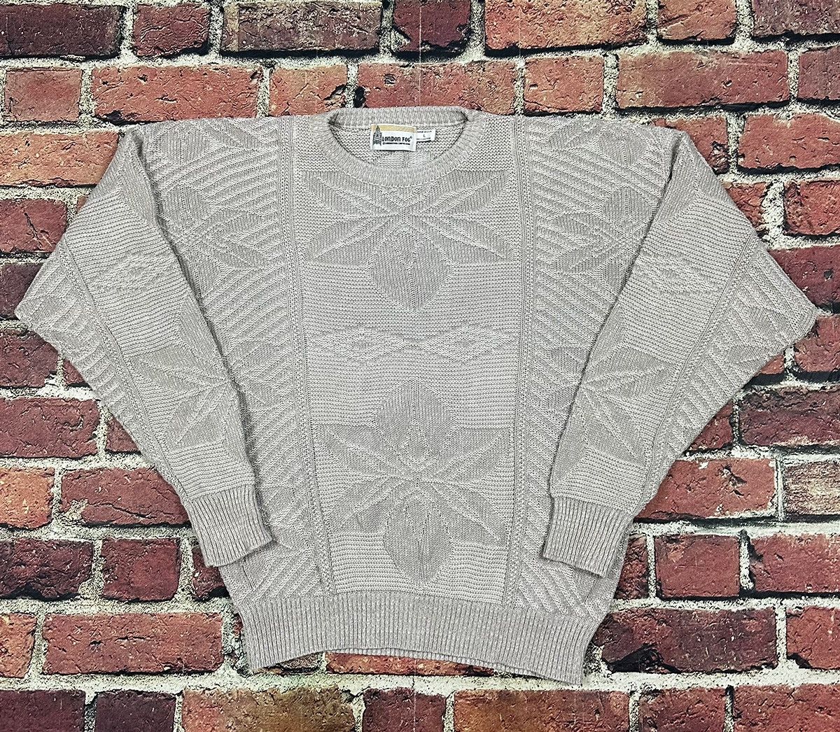London Fog × Vintage Vintage London Fog Sweater Pullover Snowflake Knit Size US L / EU 52-54 / 3 - 1 Thumbnail