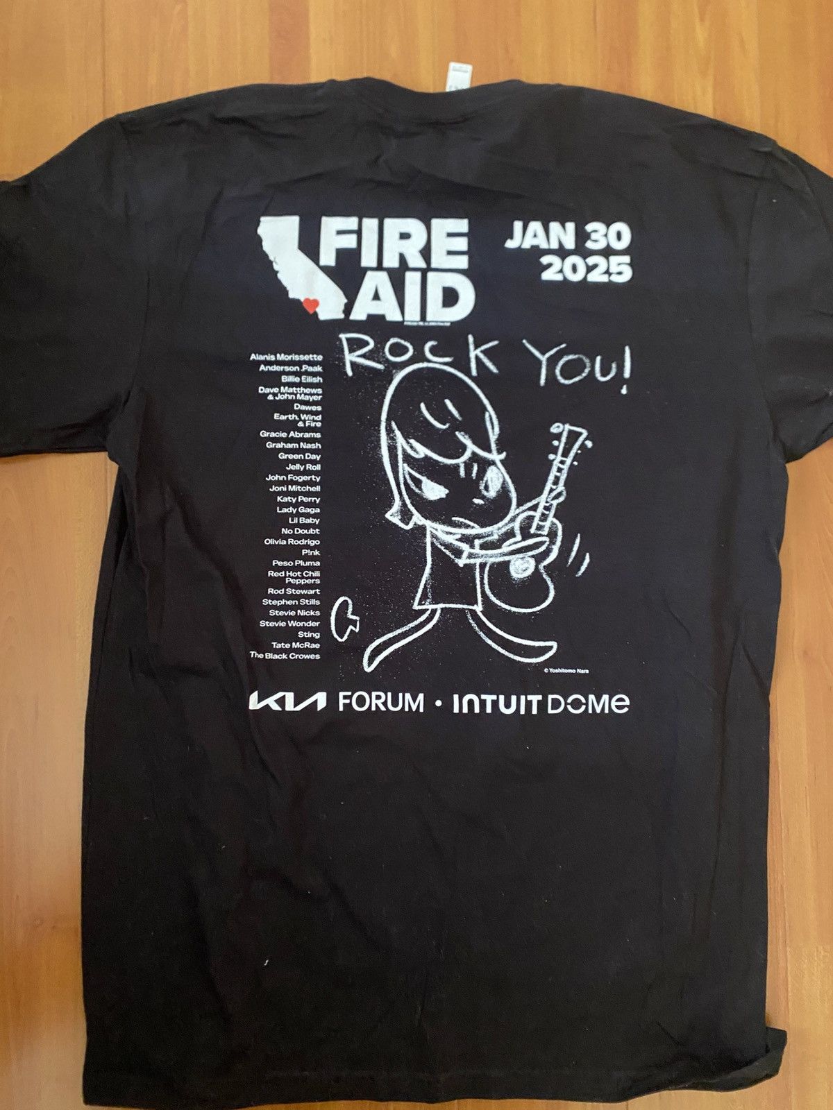 Other Yoshitomo Nara LA Fire Aid Tee Shirt Size US L / EU 52-54 / 3 - 4 Thumbnail