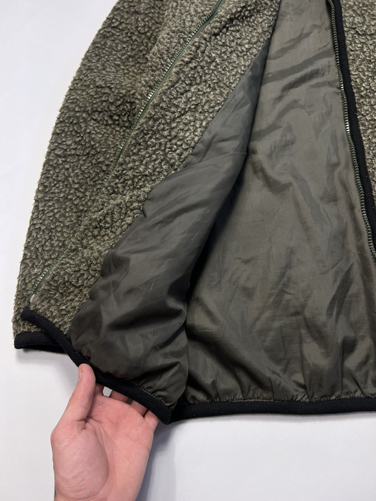 Vintage Very Rare 80s Yves Saint Laurent Fleece Teddy Zip Jacket Size US XL / EU 56 / 4 - 10 Thumbnail